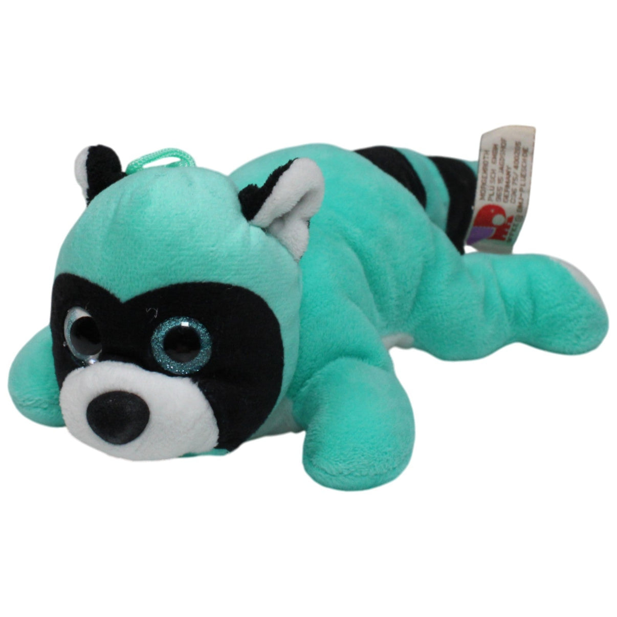 123000018334 Morgenroth Türkiser Waschbär, liegend Kuscheltier Kumpel Leo 34cm Blau ebay - stofftiere