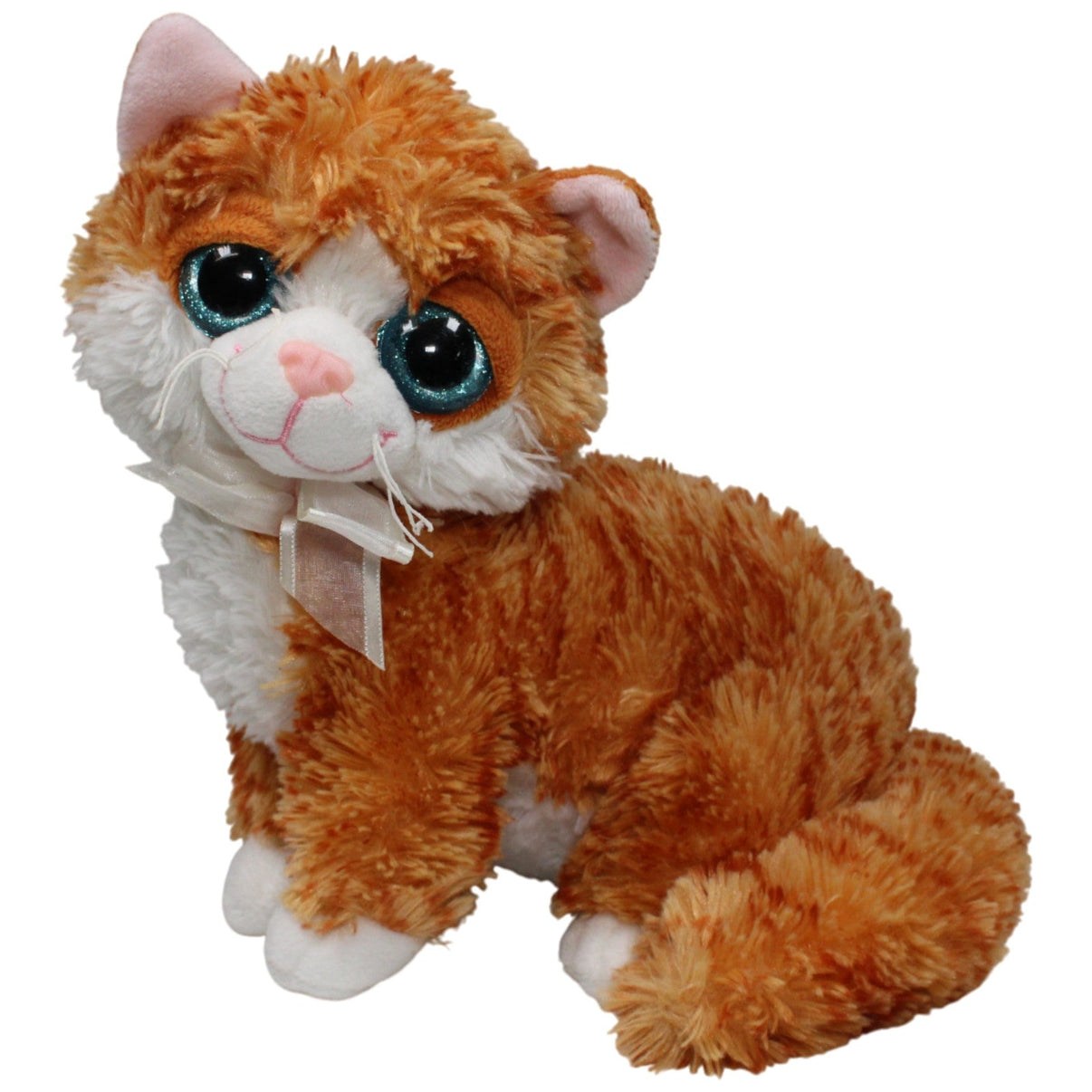 123000018367 Unbekannt Orange - weiße Katze mit blauen Augen Kuscheltier Kumpel Leo 30cm ebay - stofftiere Gebraucht