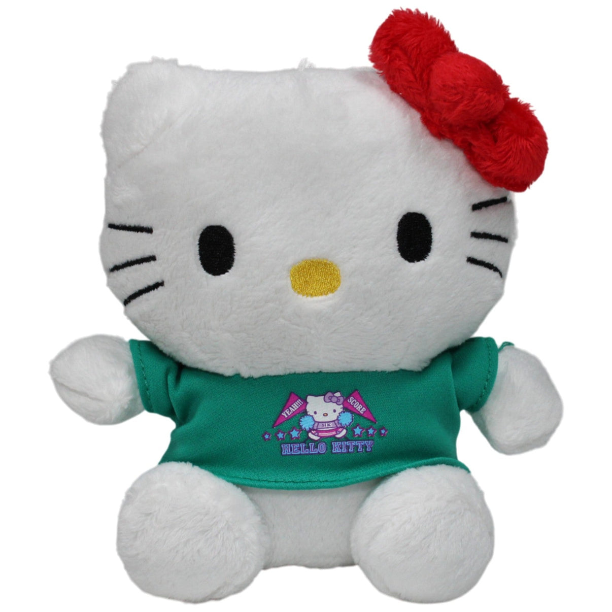 123000018377 Sip Toys Hello Kitty mit grünem Shirt Kuscheltier Kumpel Leo 17cm ebay - stofftiere Gebraucht