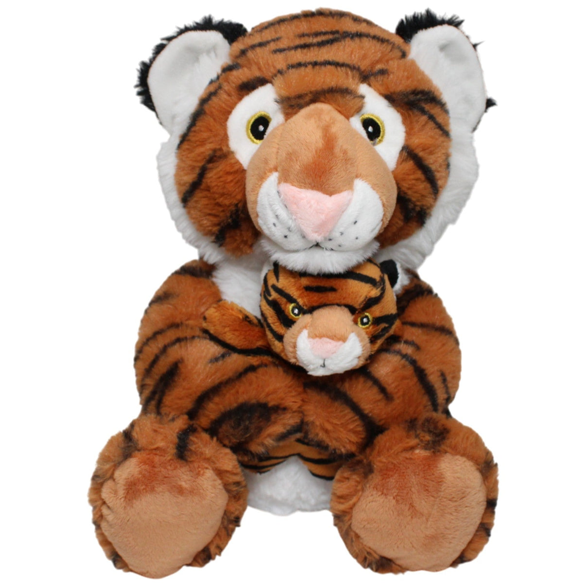 123000018381 Nicotoy Süßer Tiger mit Baby, sitzend Kuscheltier Kumpel Leo 30cm Braun ebay - 20 - stofftiere