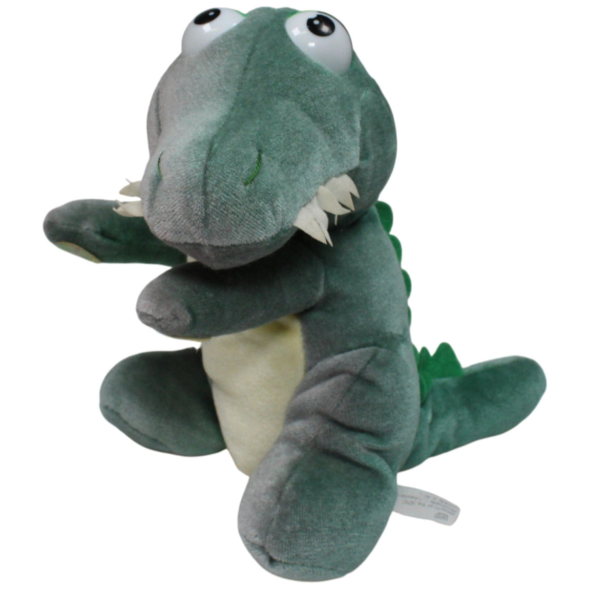 123000018420 Euro Play Hübsches Krokodil mit Klett - Händen Kuscheltier Kumpel Leo 25cm _GREEN WEEK_ _Vintage_