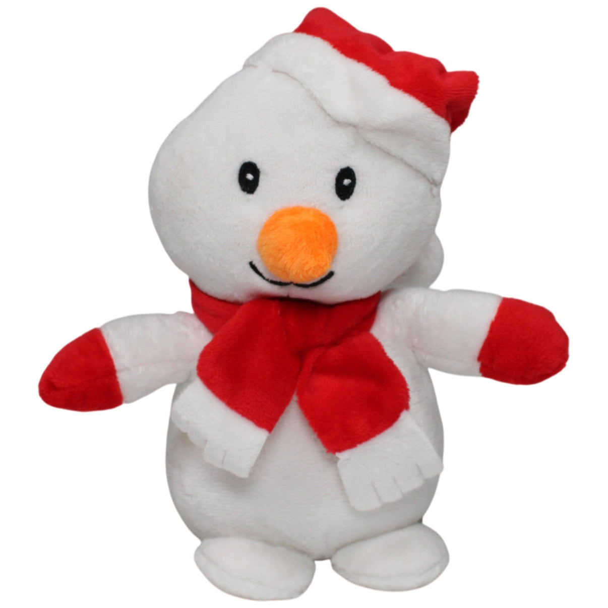 123000018445 Rakpol - Dystrybucja Schneemann mit Zipfel - Mütze und Schal Kuscheltier Kumpel Leo 20cm _GREEN WEEK_ ebay - stofftiere