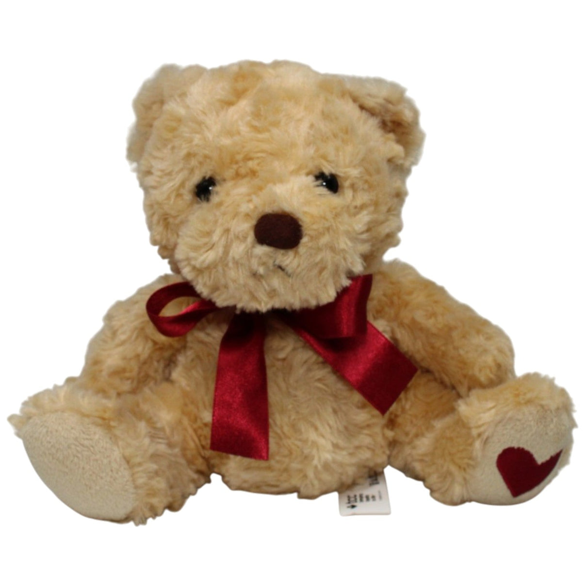 123000018510 TCC Global My Loving BEAR, Teddybär mit Schleife Kuscheltier Kumpel Leo 25cm _GREEN WEEK_ Beige
