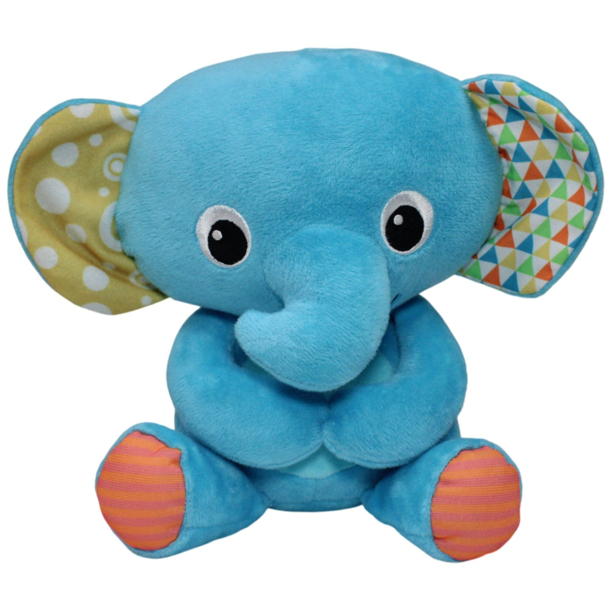 123000018514 Unbekannt Blauer Elefant mit Knister - Ohren Kuscheltier Kumpel Leo 28cm _GREEN WEEK_ Blau