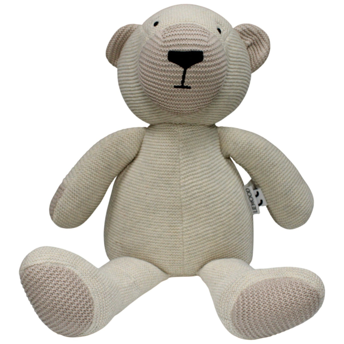 123000018532 LIEWOOD XL Teddybär in Strick - Optik Kuscheltier Kumpel Leo 40cm _GREEN WEEK_ Beige