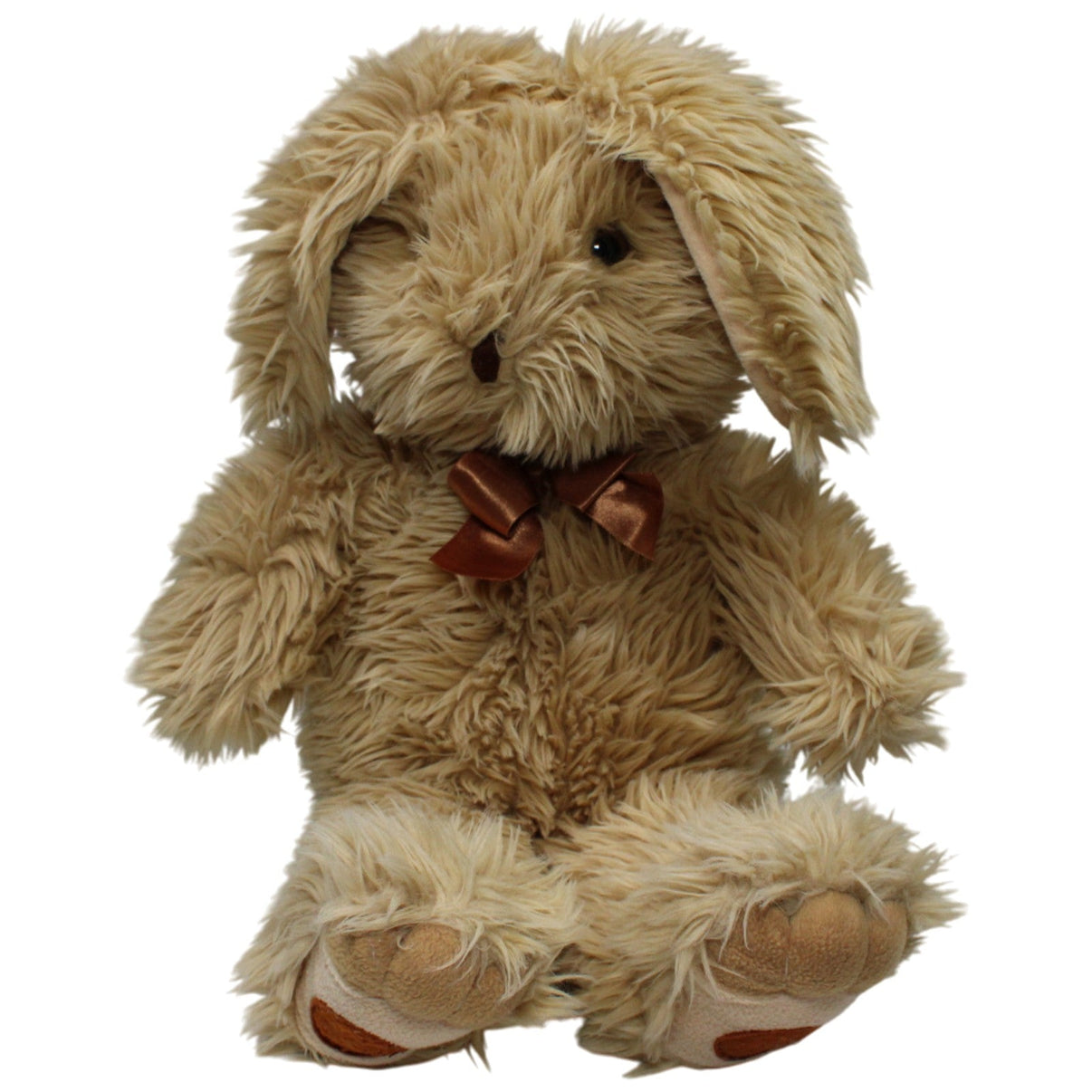 123000018537 Bastitoy Zottliger XL Hase mit langen Ohren Kuscheltier Kumpel Leo 50cm _GREEN WEEK_ Beige