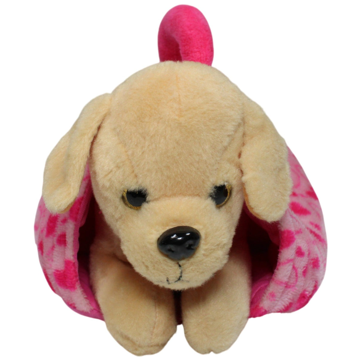 123000018550 Unbekannt Süßer Hundewelpe in Transportbeutel Kuscheltier Kumpel Leo 30cm _GREEN WEEK_ Beige