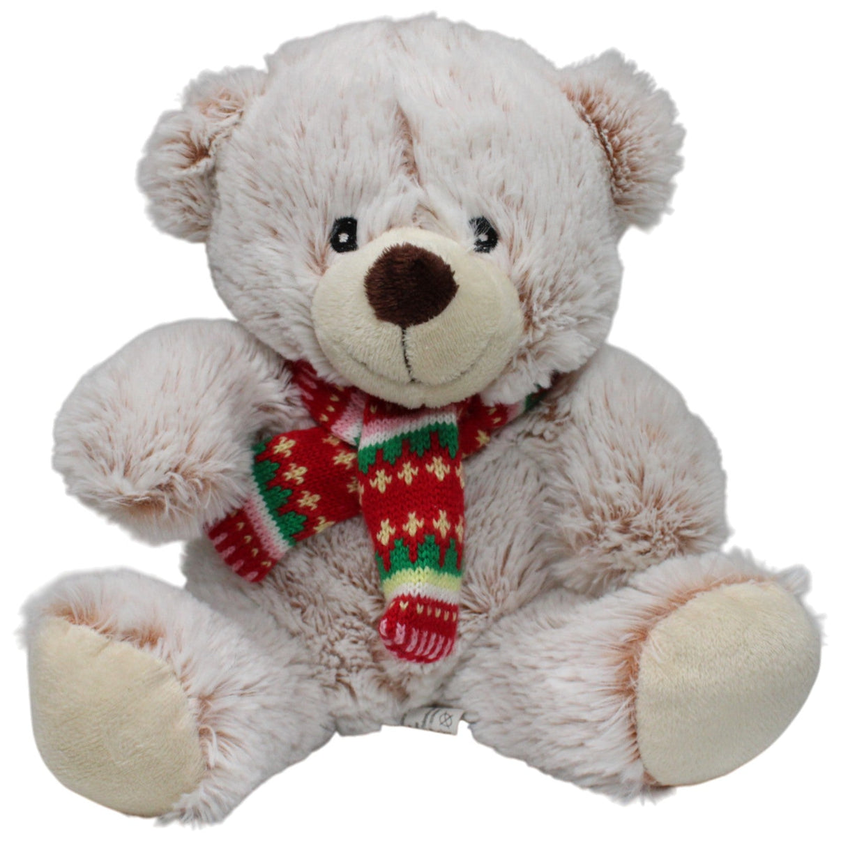 123000018594 Kaufland Teddybär mit winterlichem Schal Kuscheltier Kumpel Leo 33cm _GREEN WEEK_ Beige