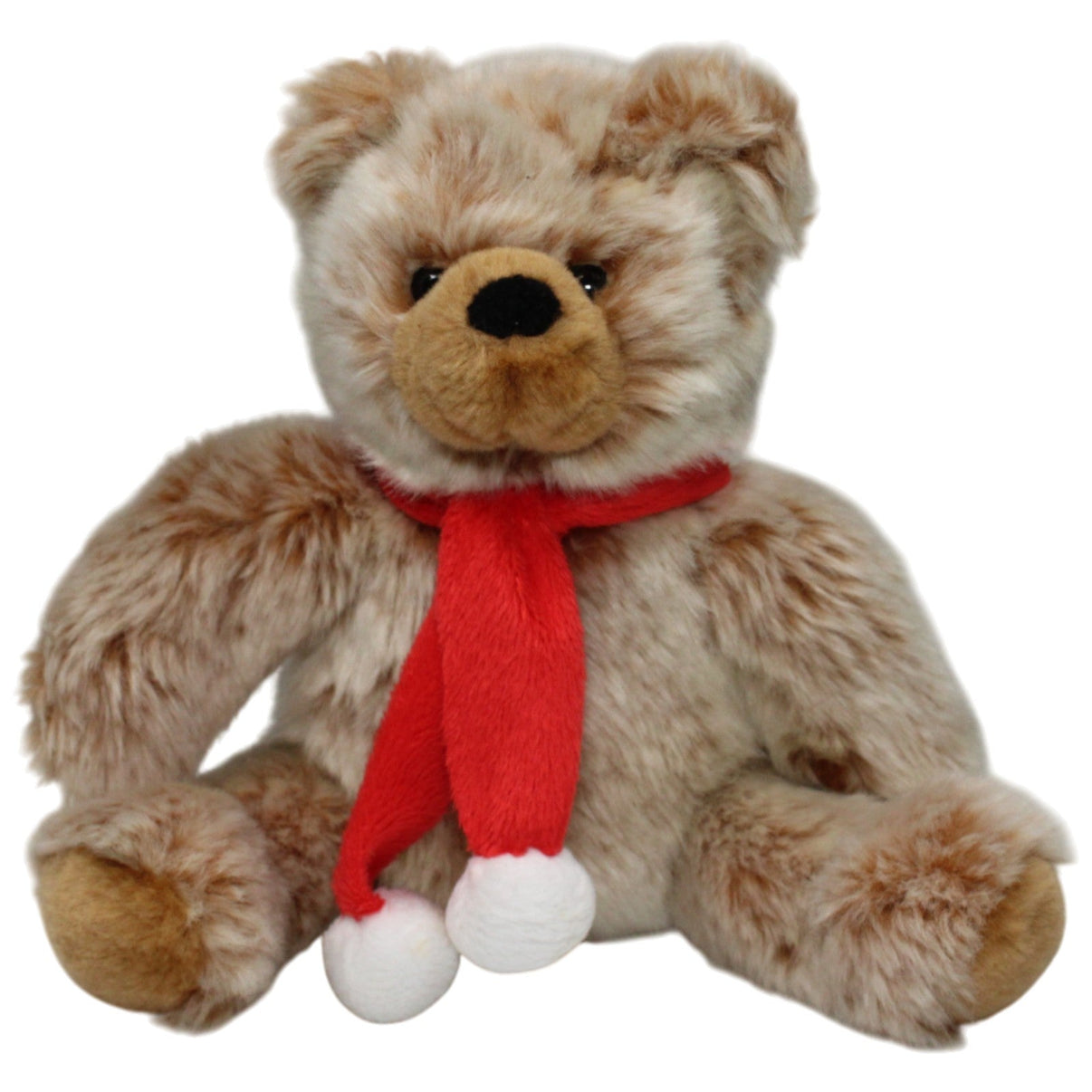 123000018614 ROSSMANN Wunderschöner weicher Teddybär mit Weihnachtsschal Kuscheltier Kumpel Leo 26cm _GREEN WEEK_ _Vintage_