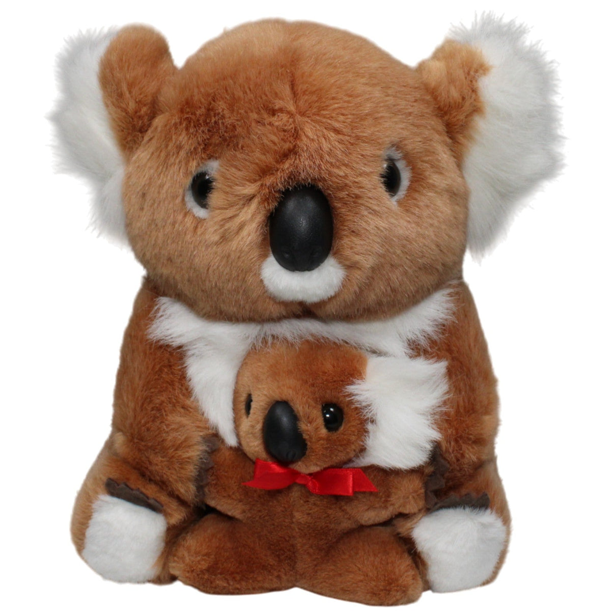 123000018633 Quelle Brauner Koala mit Baby Kuscheltier Kumpel Leo 30cm _GREEN WEEK_ _Vintage_