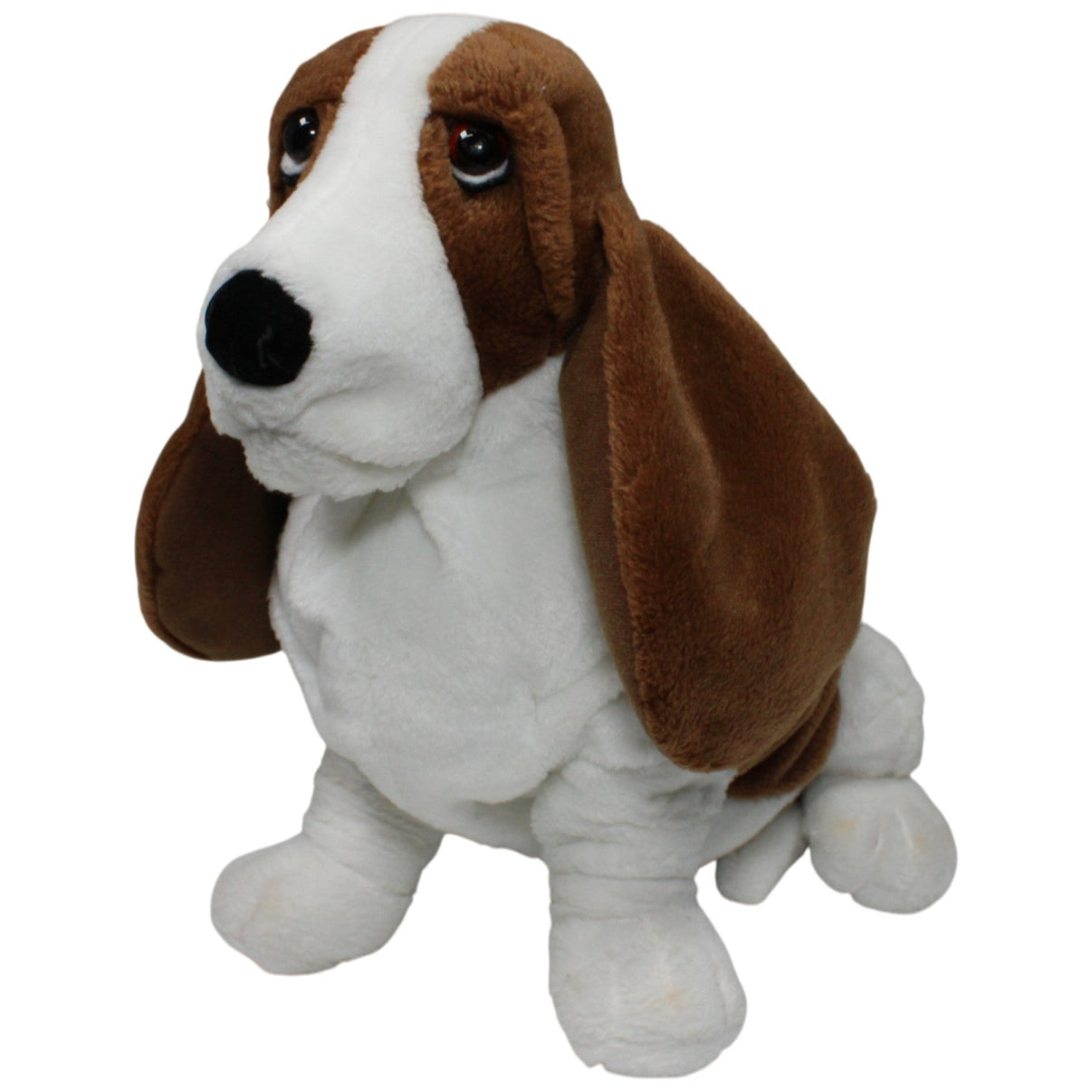 123000018666 applause Hush Puppies Hund, braun - weiß Kuscheltier Kumpel Leo 35cm _Vintage_ Braun