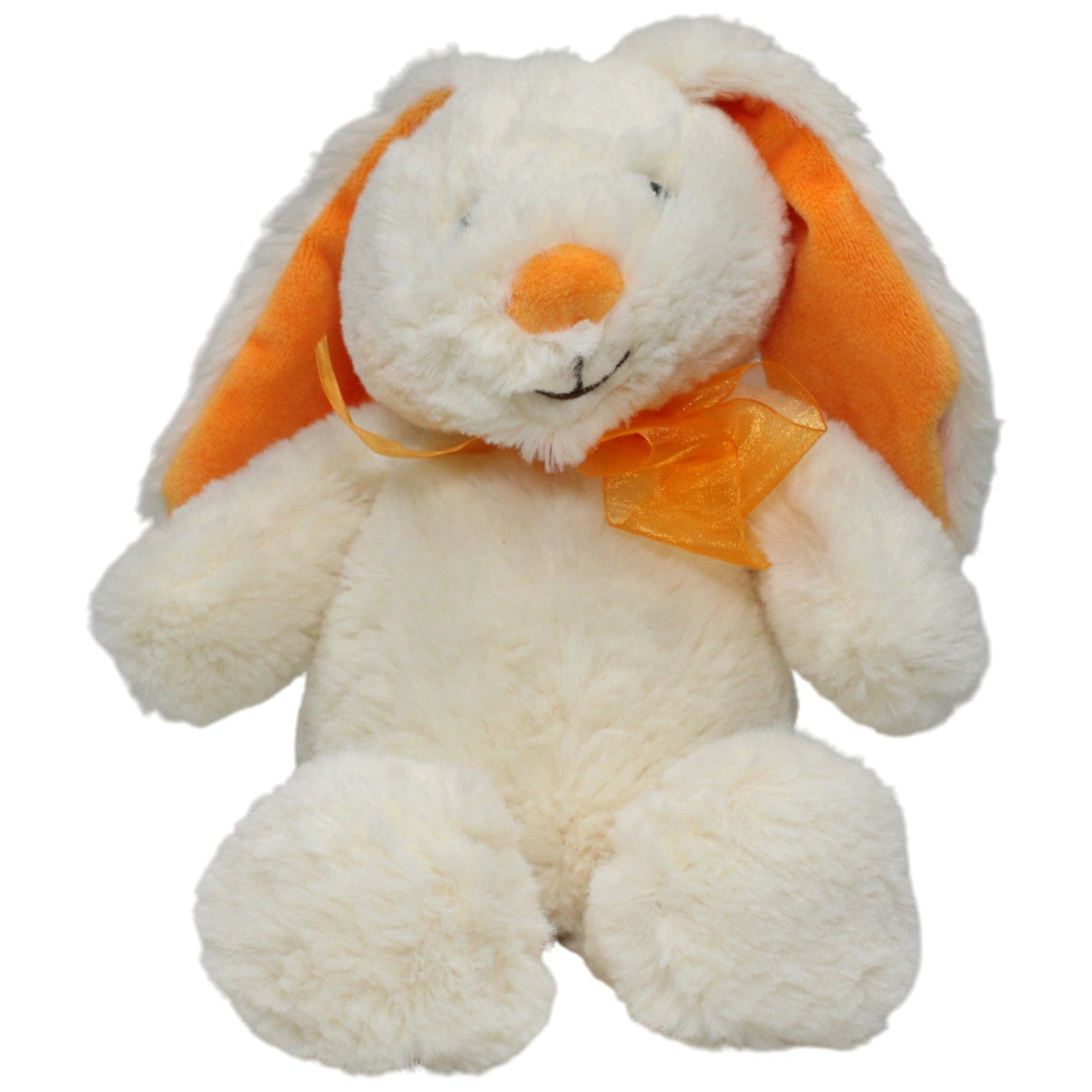 123000018689 Kaufhof Trading Weicher Hase mit orangen Ohren und Schleife Kuscheltier Kumpel Leo 28cm Beige ebay - 20 - stofftiere
