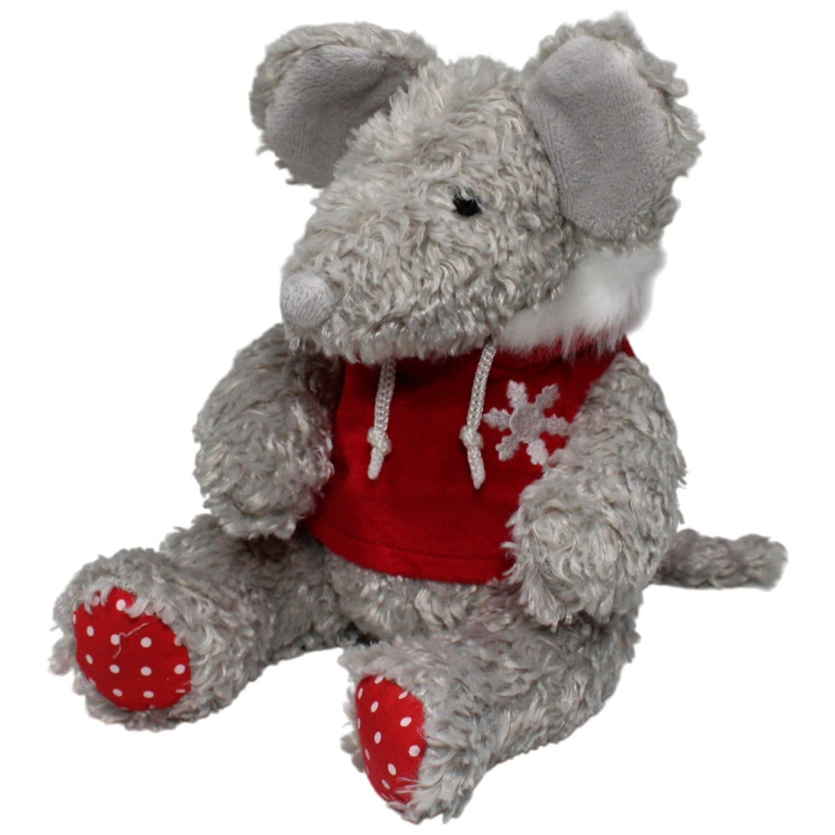 123000018701 Herbert Fest Leo Christin, graue Maus mit rotem Kapuzenoberteil Kuscheltier Kumpel Leo 30cm ebay - stofftiere Gebraucht