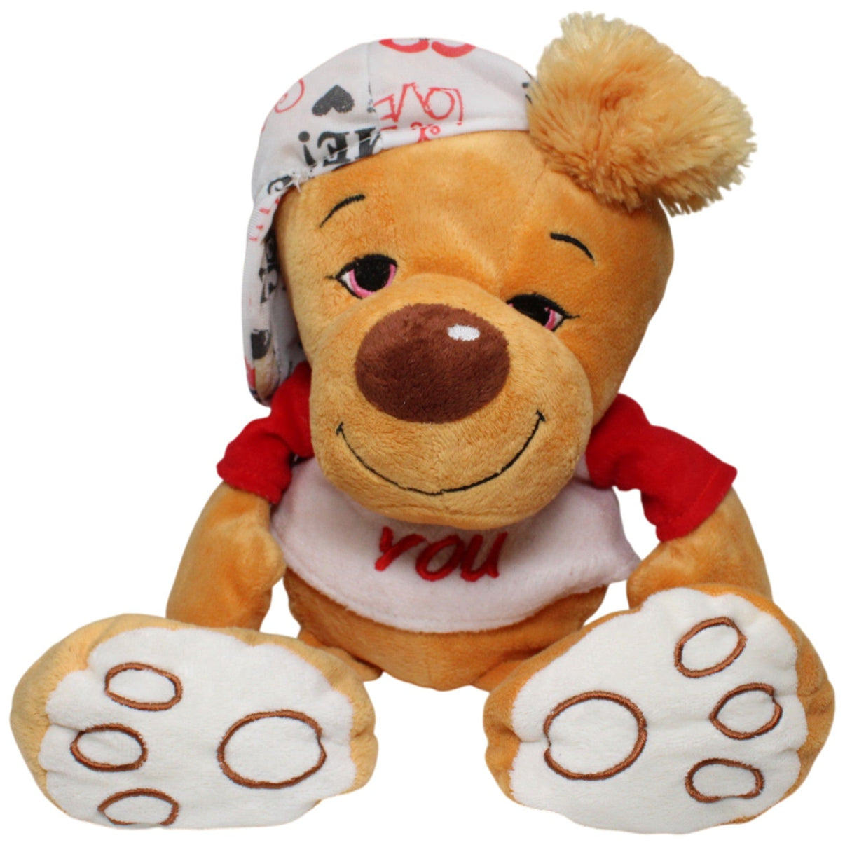 123000018709 Morgenroth XL Teddybär mit Cap und Shirt "♥ you" Kuscheltier Kumpel Leo 40cm Braun ebay - 20 - stofftiere