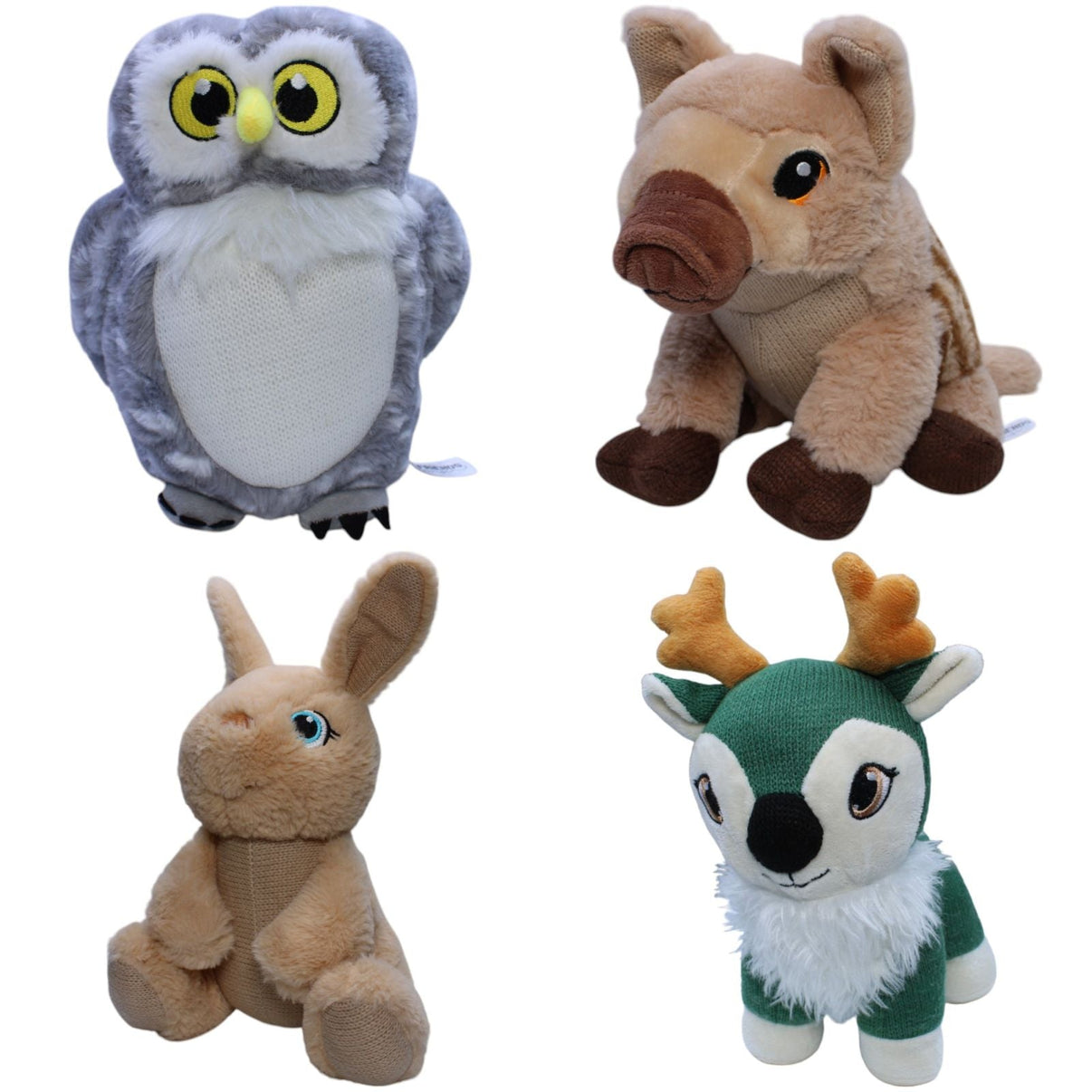 123000018741 Boost Collectibles Knitty Friends Forest, große Waldfreunde Kuscheltier Kumpel Leo 23cm 25cm Beige