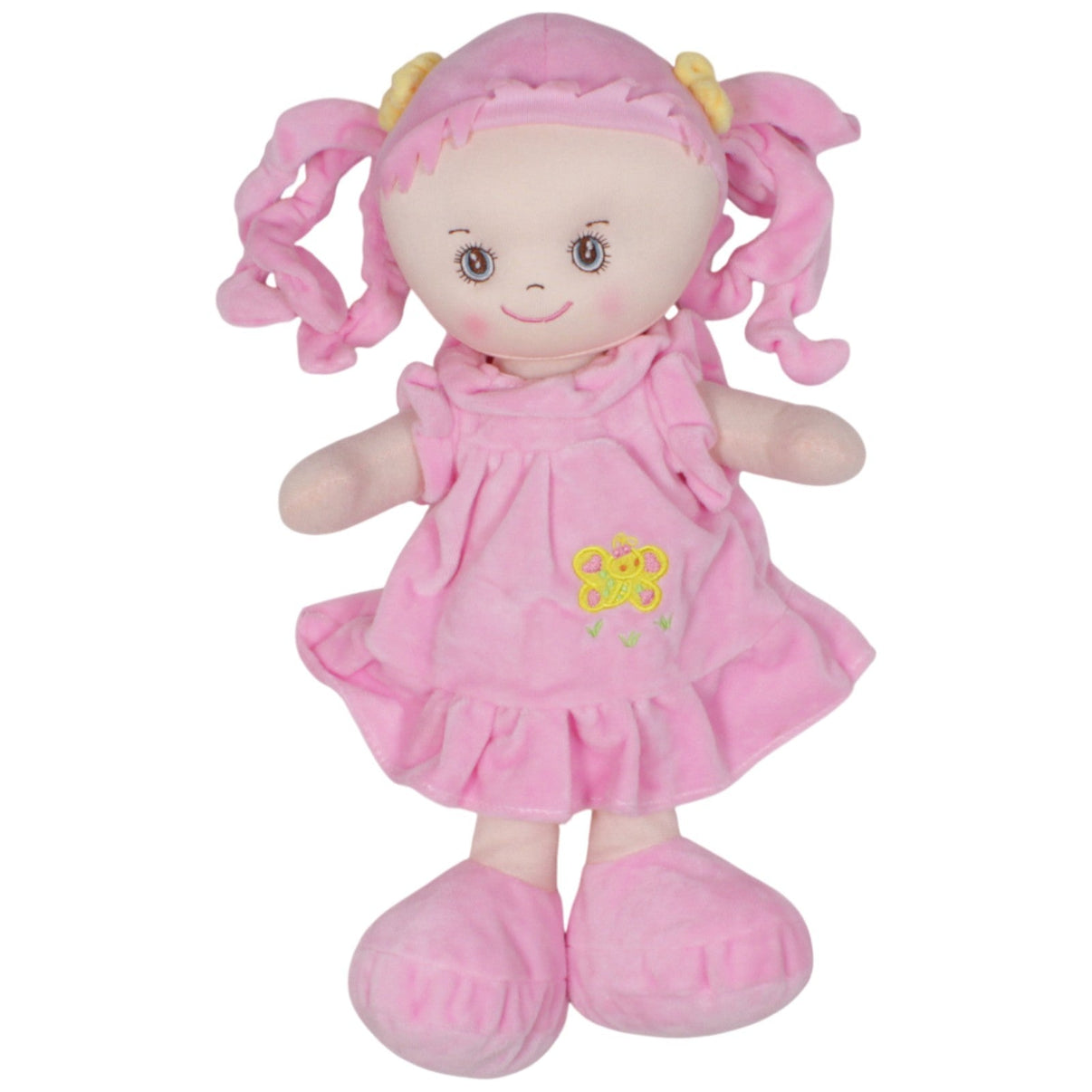 123000018748 Paul Import Großes süßes Mädchen mit Zöpfen, rosa Puppe Kumpel Leo 40cm Beige ebay - stofftiere