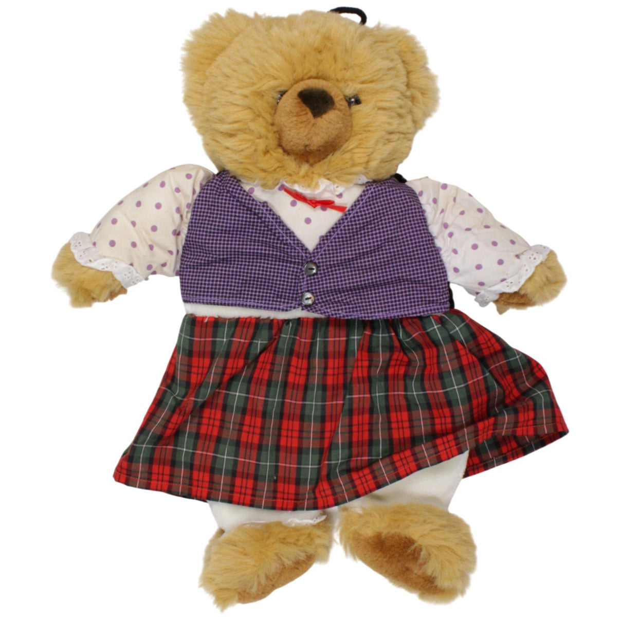 123000018755 Fashy XL Bär mit Weste & Kleid Wärmflaschenbezug Kumpel Leo 50cm Braun Bär