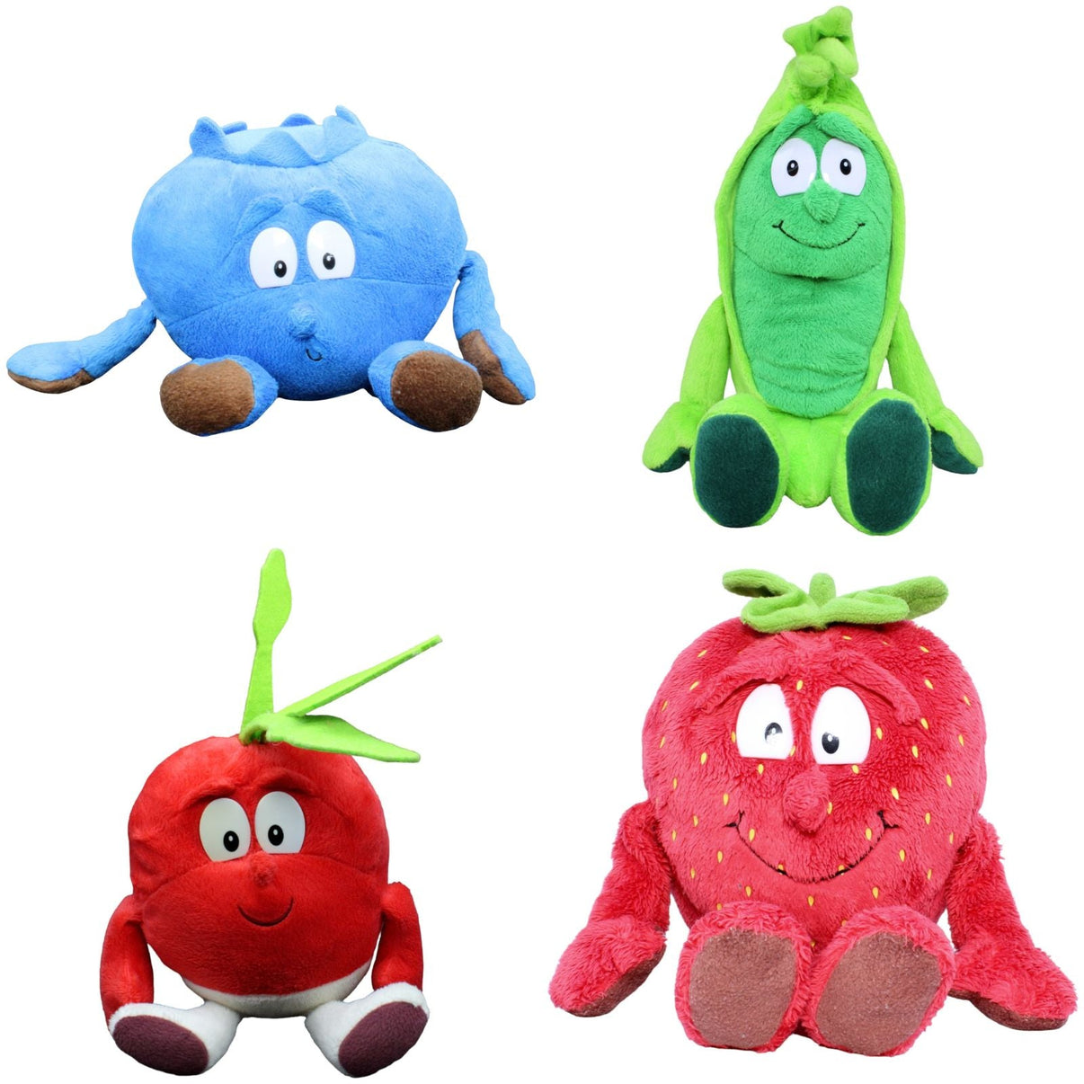 123000018785 TCC Global Goodness Gang, Paket 4 Kuscheltier Kumpel Leo 18cm 37cm Blau