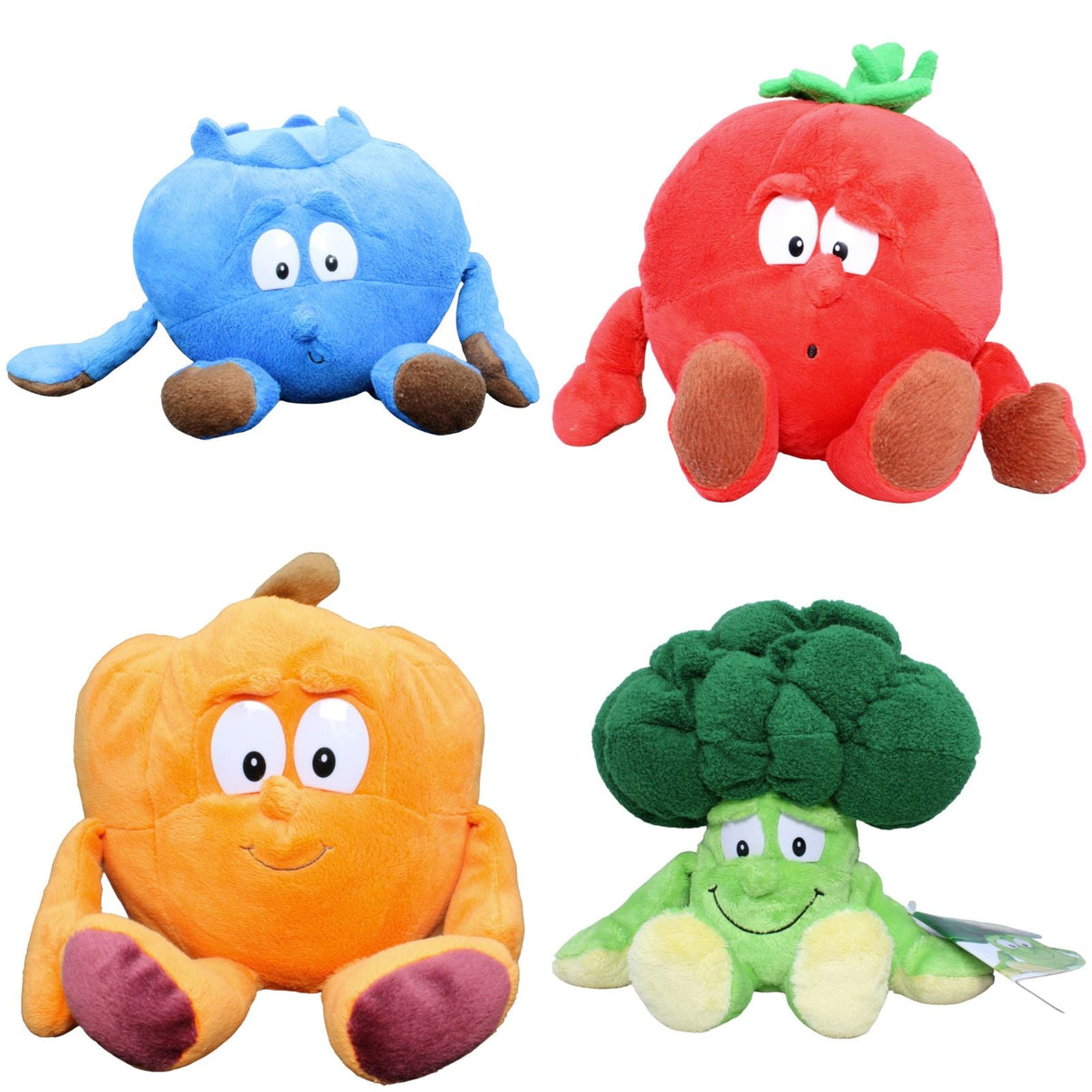 123000018789 TCC Global Goodness Gang, Paket 8 Kuscheltier Kumpel Leo 18cm 30cm Blau