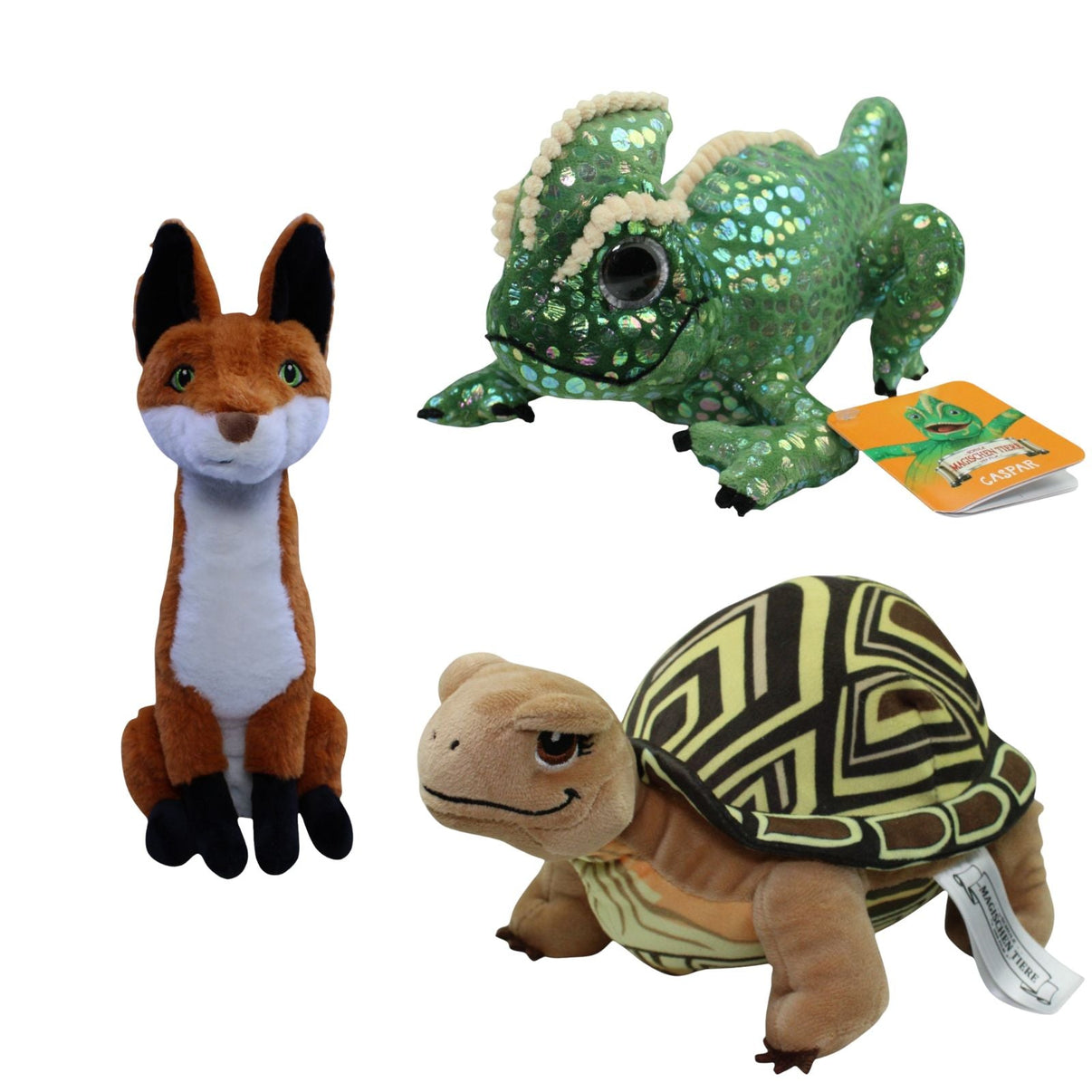 123000018793 TCC Global 3 - er Set Die Schule der magischen Tiere, Paket 2 Kuscheltier Kumpel Leo 25cm 32cm Alligator