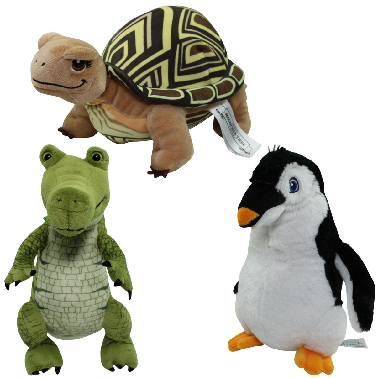 123000018794 TCC Global 3 - er Set Die Schule der magischen Tiere, Paket 3 Kuscheltier Kumpel Leo 25cm 27cm Alligator