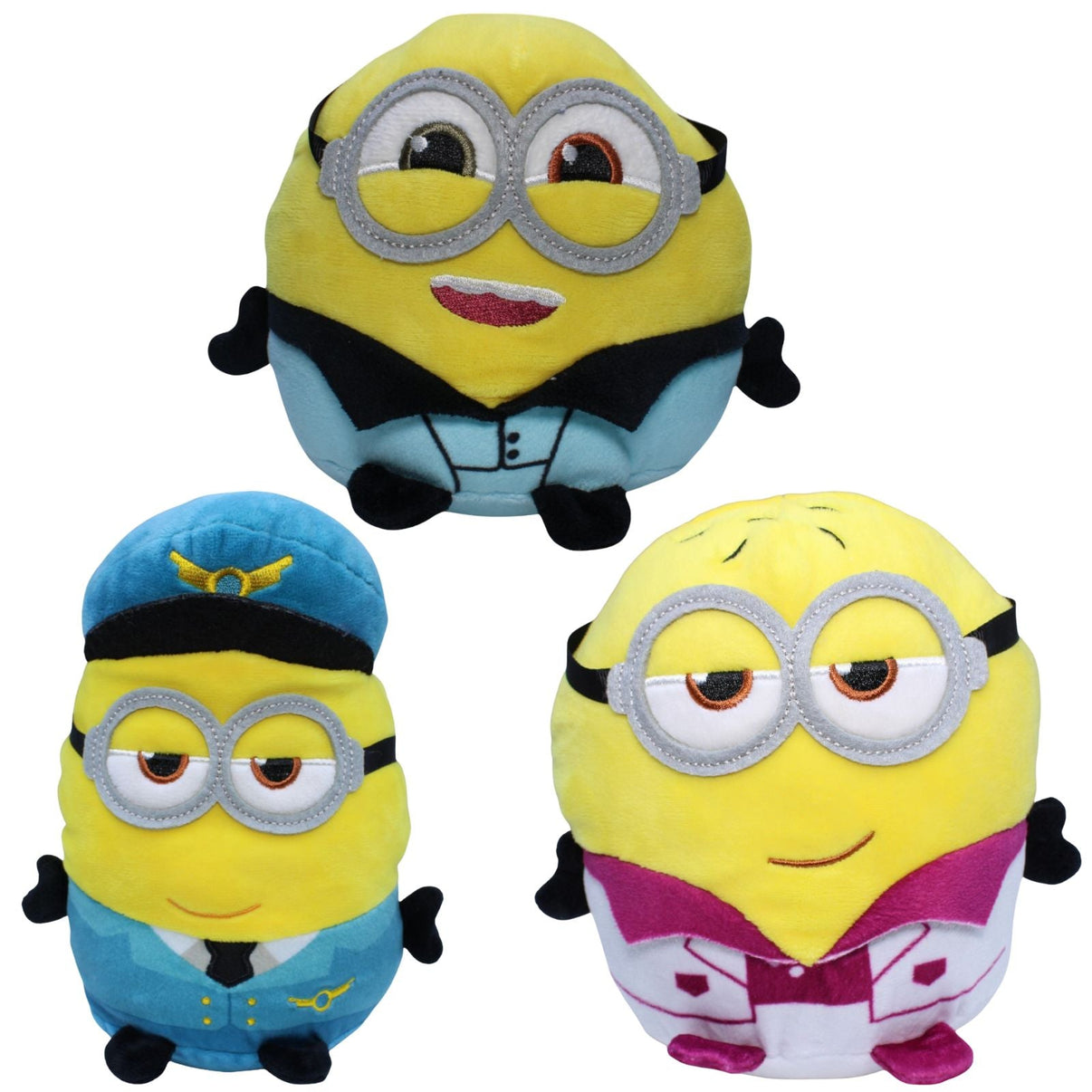 123000018827 Jakala Minions im Anzug, 3er - Set Plüschfigur Kumpel Leo 15cm 21cm Charakter