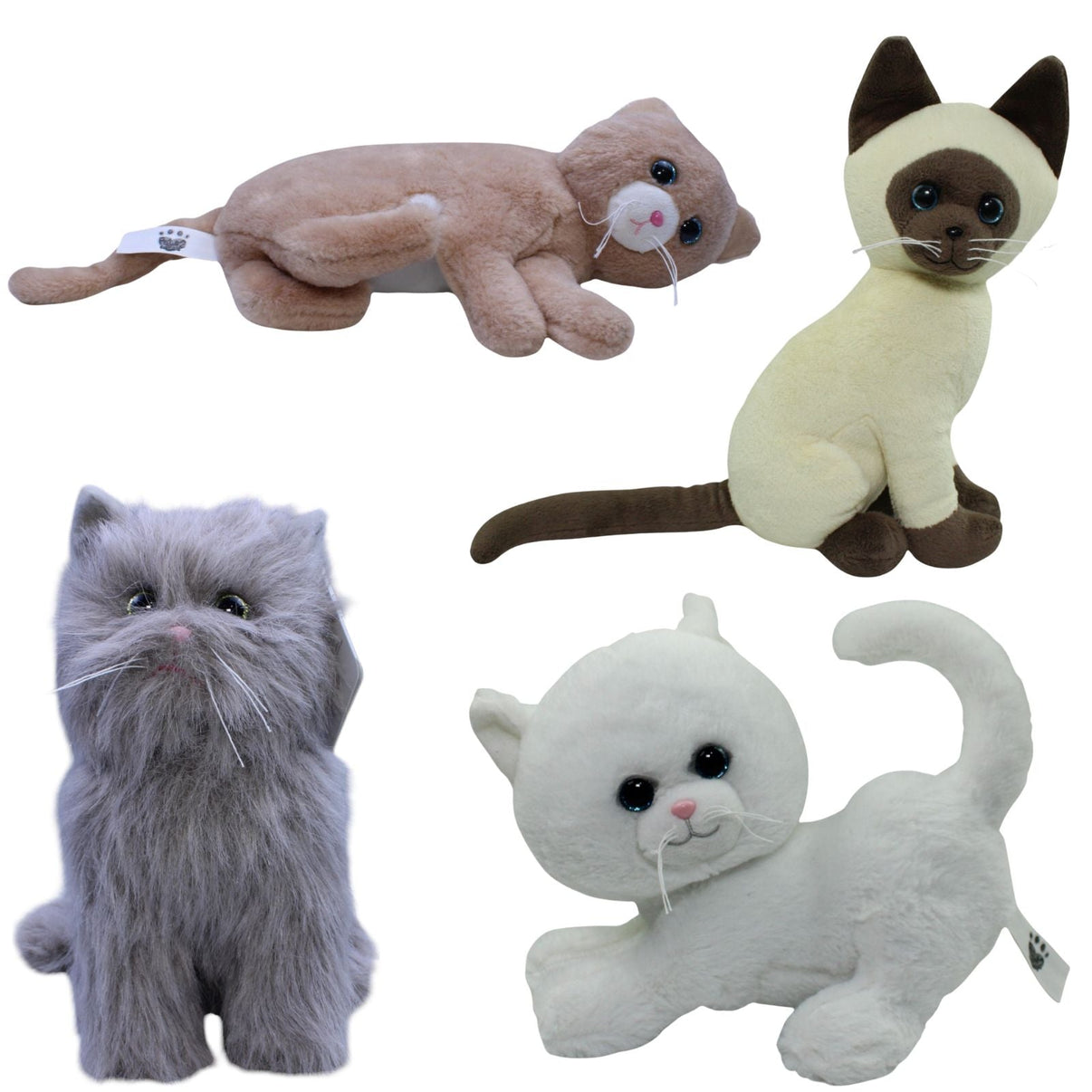 123000018848 TCC Global Pets2Cuddle, Katzen Kuscheltier Kumpel Leo 25cm 30cm Beige