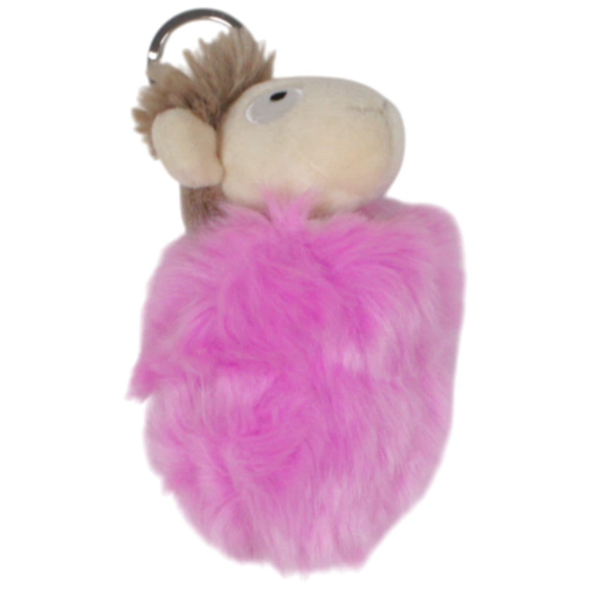 123000018854 NICI Wende Lama, pink Schlüsselanhänger Kumpel Leo 11cm Alpaka Beige