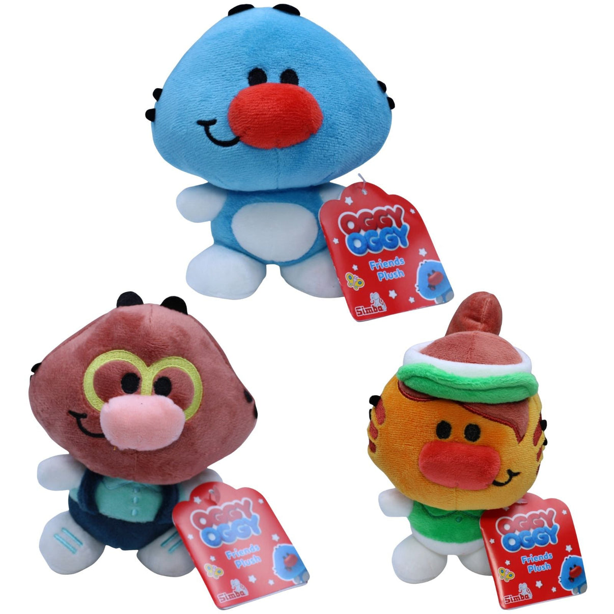 123000018860 Simba Netflix Oggy Oggy & seine Freunde, 3er - Set Kuscheltier Kumpel Leo 15cm Charakter ebay - neu - stofftiere