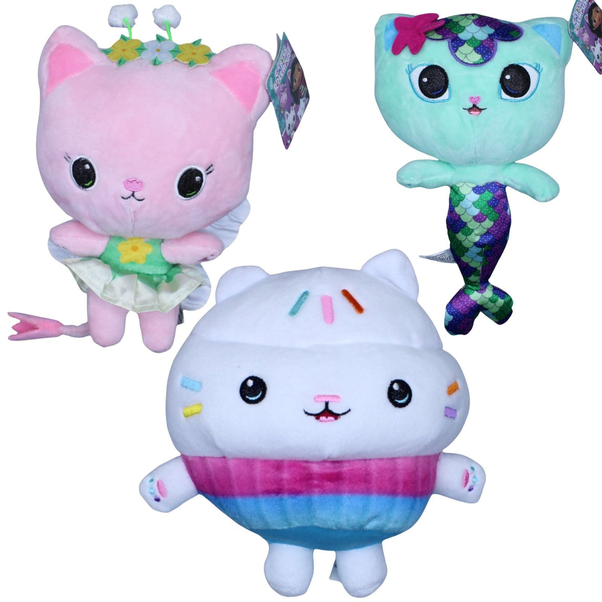 123000018863 Famosa Gabby's Dollhouse, 3er - Set Kuscheltier Kumpel Leo 22cm 30cm Charakter