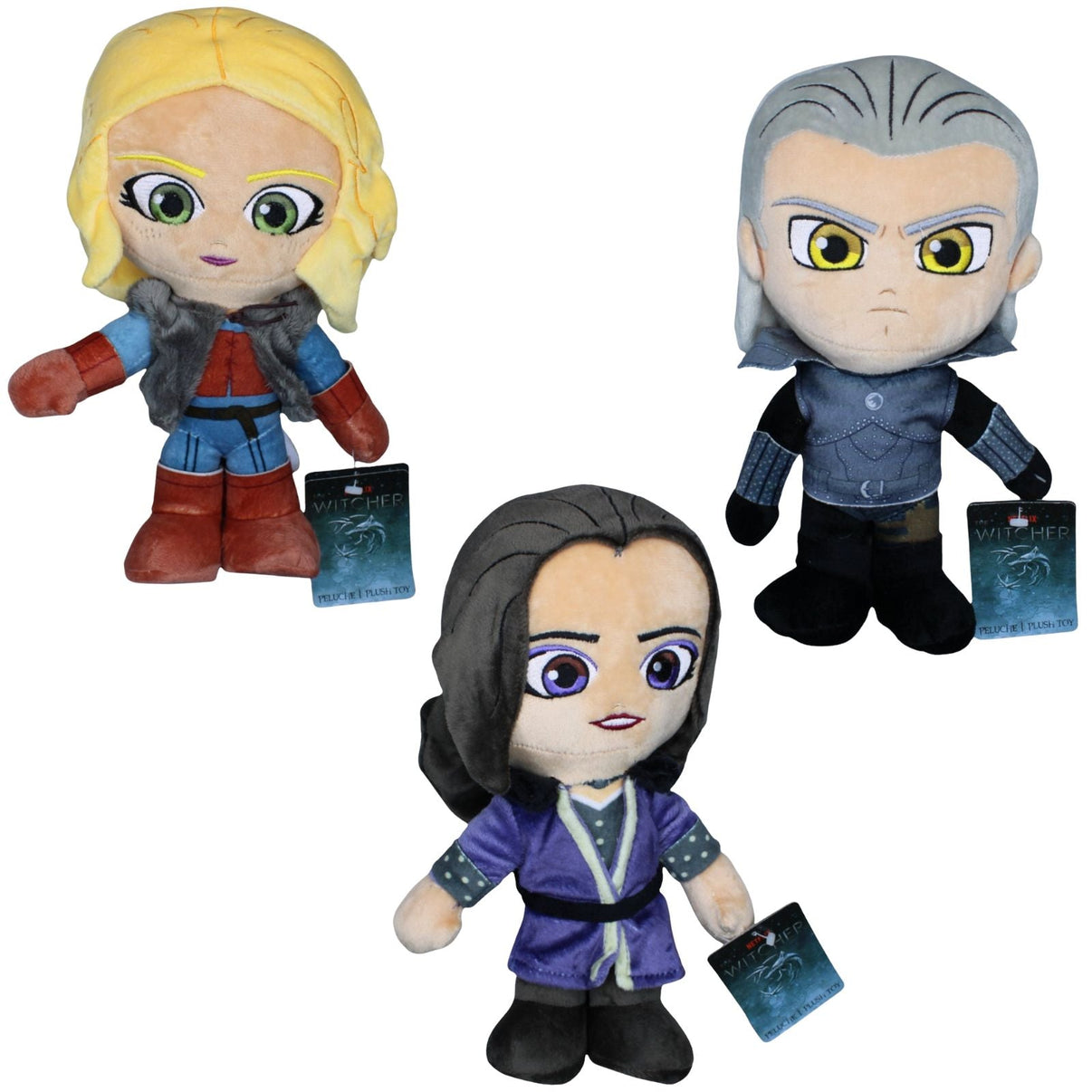 123000018866 Barrado Netflix The Witcher, 3er - Set Plüschfigur Kumpel Leo 27cm Charakter ebay - neu - stofftiere