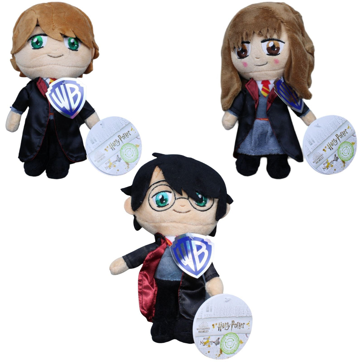 123000018868 Play by Play Harry Potter 3er - Set - Harry, Hermine, Ron Plüschfigur Kumpel Leo 20cm Charakter ebay - neu - stofftiere
