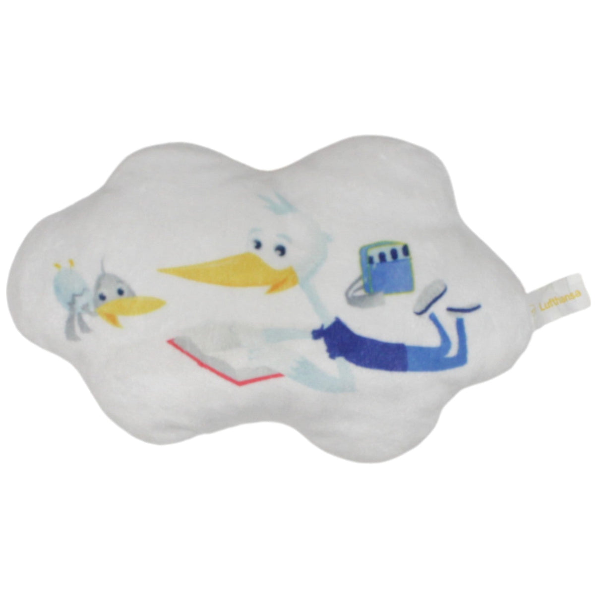 123000018905 LSG Sky Chefs Lufthansa, Kranich Lu mit Baby Kissen Kumpel Leo 23cm Blau ebay - dekokissen