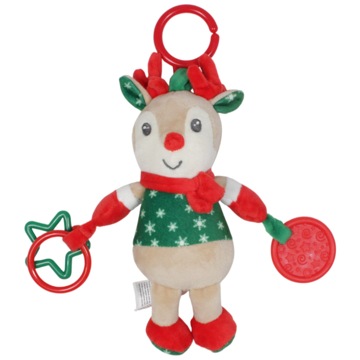 123000018934 Pepco Rentier mit weihnachtlichem Muster Activity - Kuscheltier Kumpel Leo 23cm Activity - Kuscheltier Beige