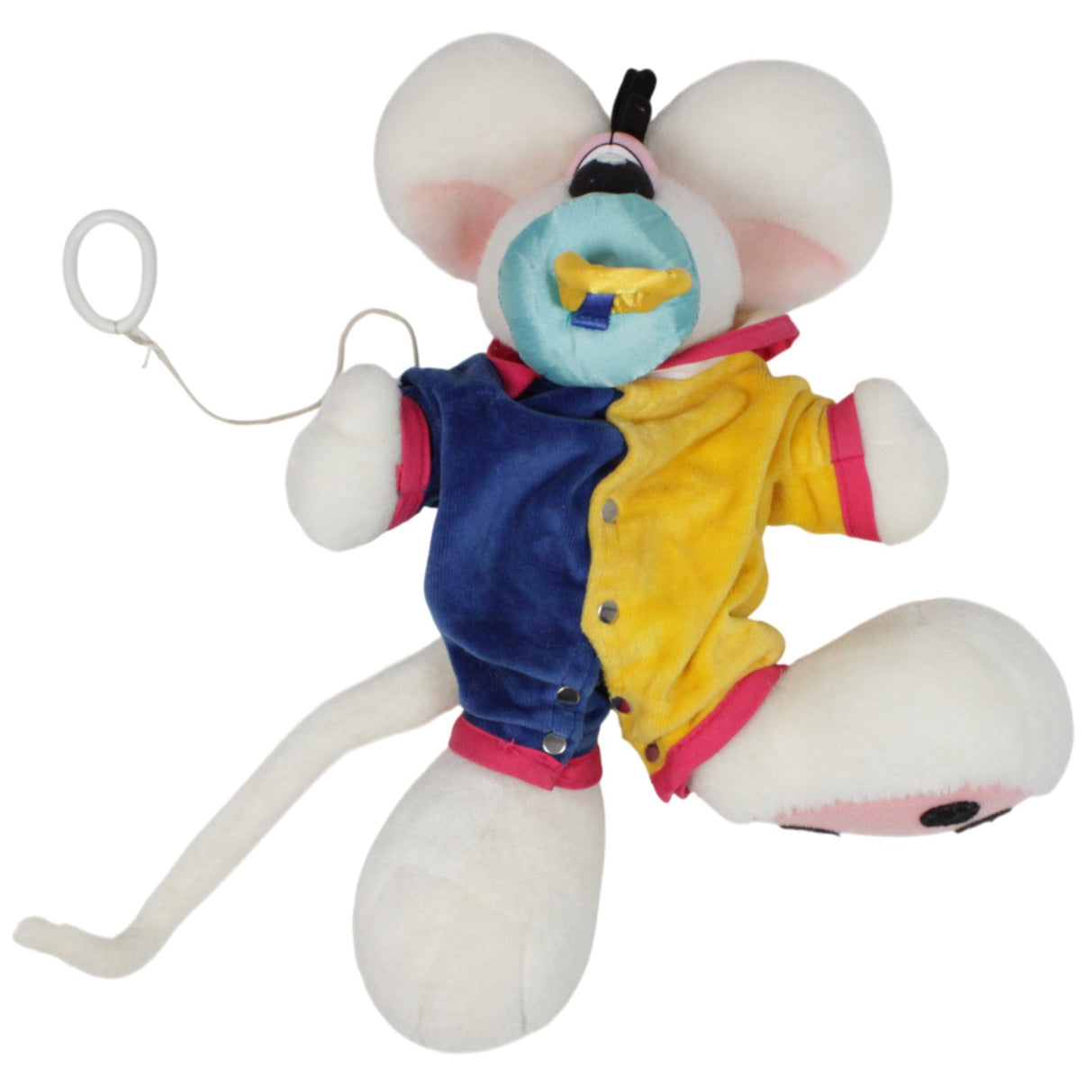 123000018938 Depesche Baby - Diddl mit Schnuller, Schnur & Latz im blau/gelben Body (Kopie) Kuscheltier Kumpel Leo 30cm _Vintage_ Blau