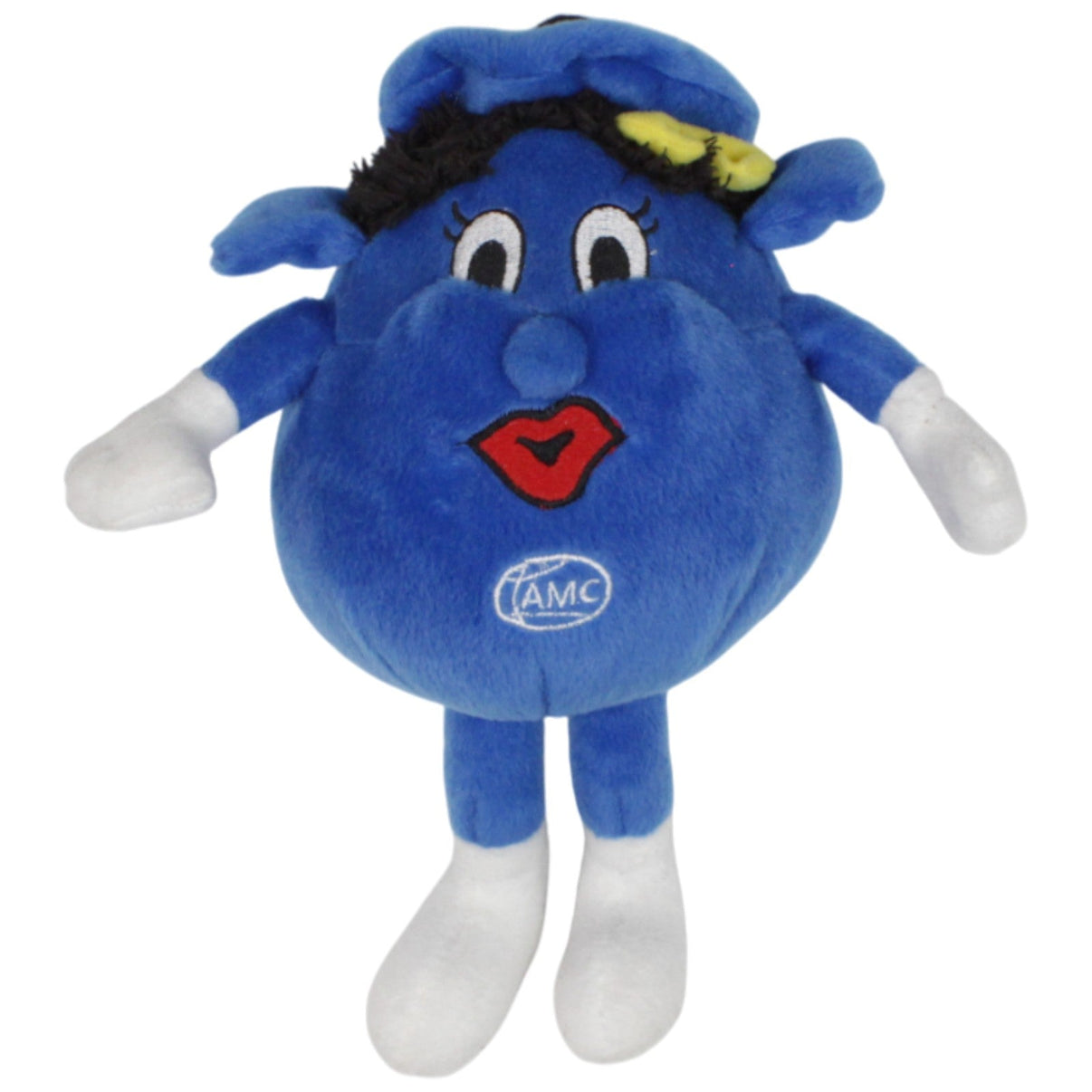 123000018979 AMC Blaues Maskottchen mit Hut und Kussmund Kuscheltier Kumpel Leo 20cm Blau ebay - 20 - stofftiere