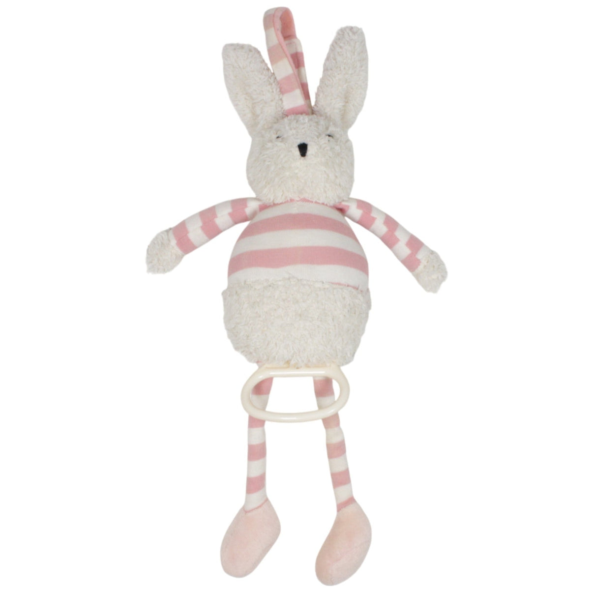 123000019046 Unbekannt Weißer Hase, rosa gestreift Spieluhr Kumpel Leo 34cm ebay - 20 - elektronisch Gebraucht