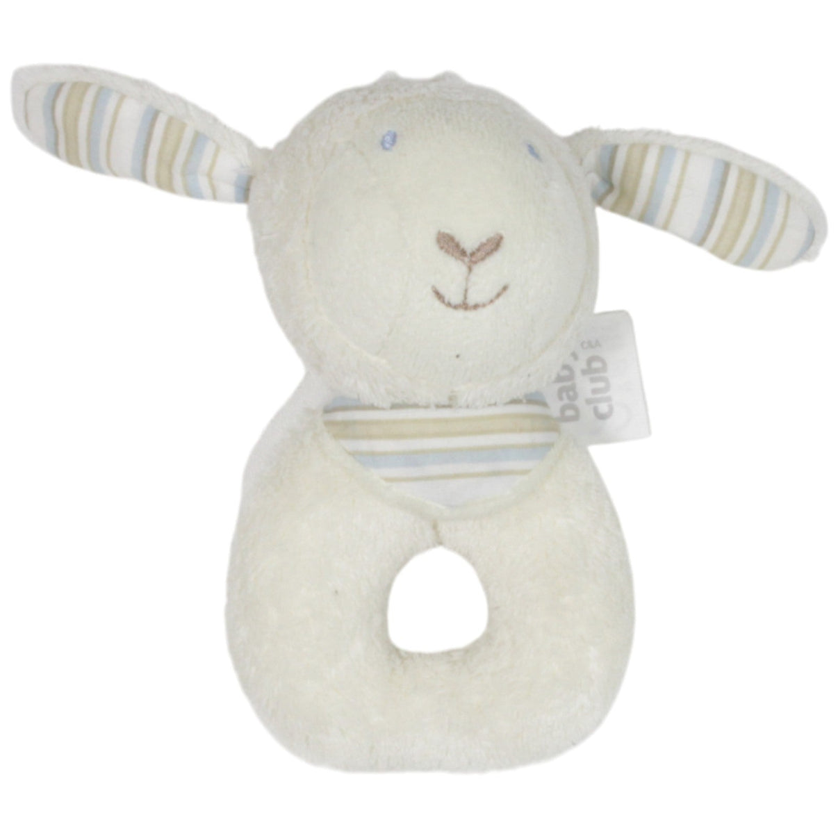 123000019082 Baby Club Lamm mit Halstuch Greifling mit Rassel Kumpel Leo 14cm Beige C und A