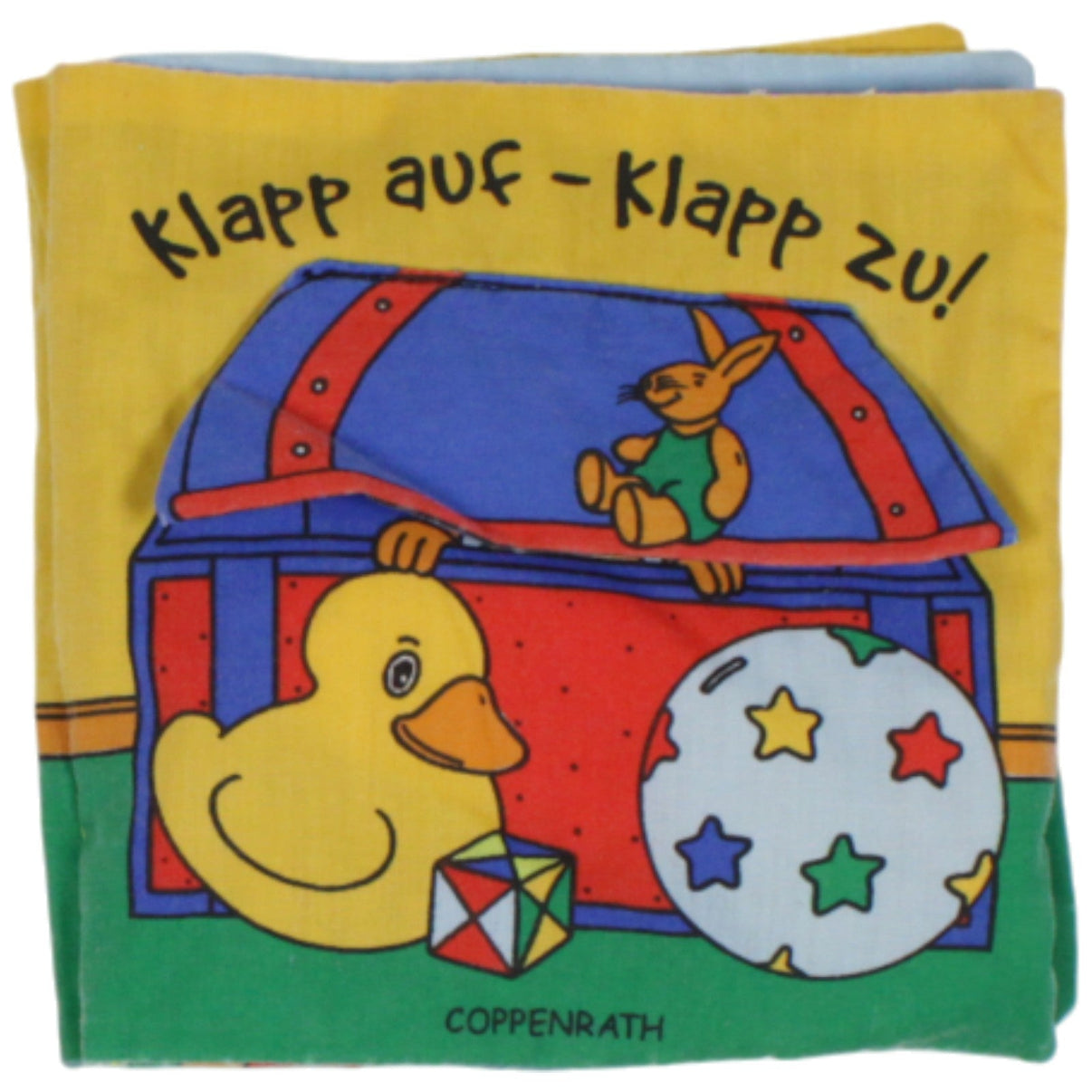 123000019086 Coppenrath Verlag Klapp auf - Klapp zu! Stoffbuch Kumpel Leo 18cm 19cm 2003