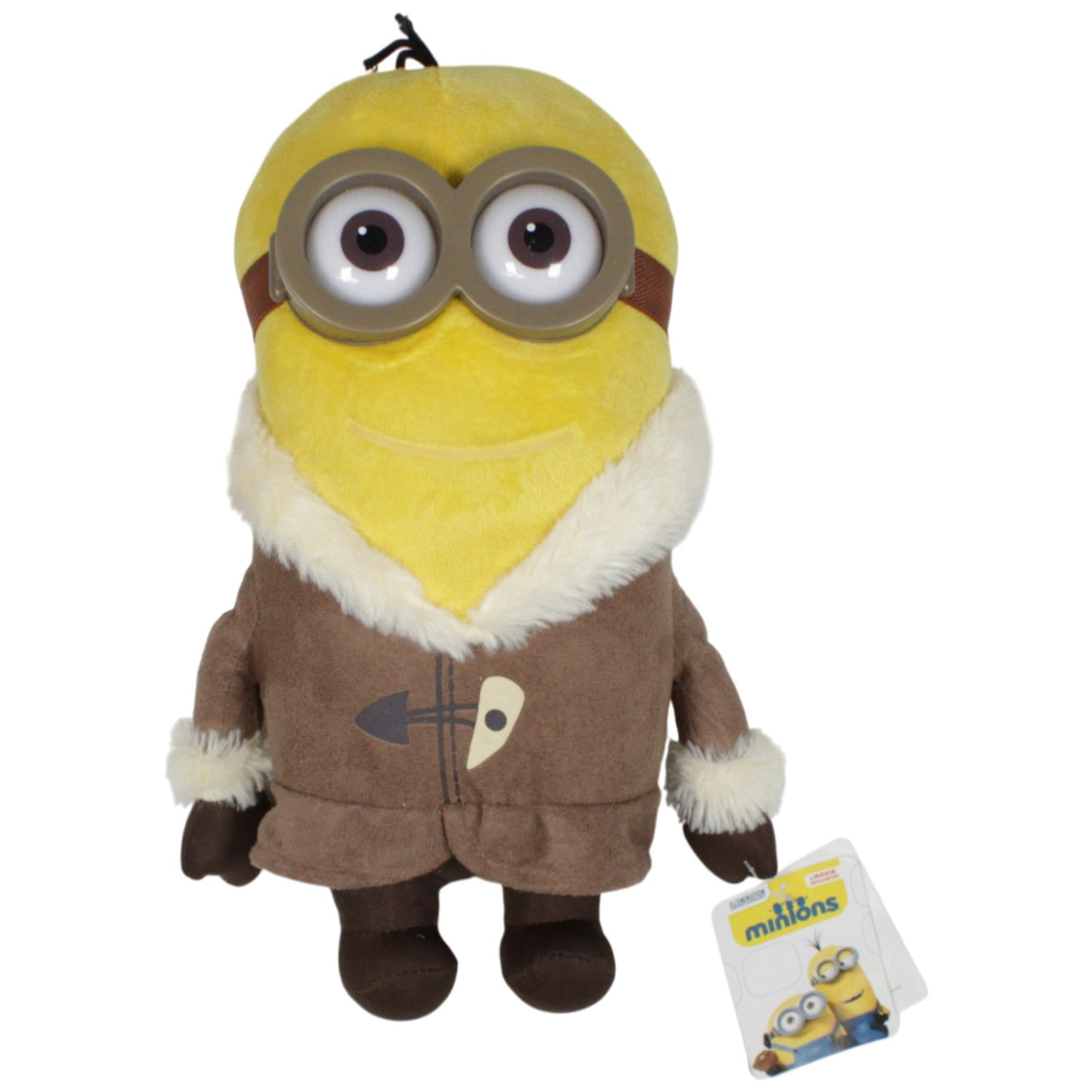 123000019088 Whitehouse Leisure Kevin im Mantel aus Minions Plüschfigur Kumpel Leo 33cm Charakter ebay - neu - stofftiere