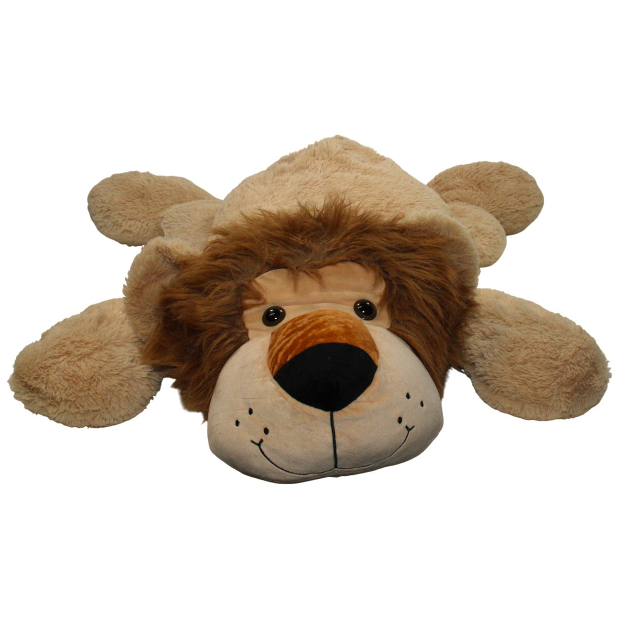 123000019108 Smiki Riesiger liegender Löwe Kuscheltier Kumpel Leo 140cm Beige Braun