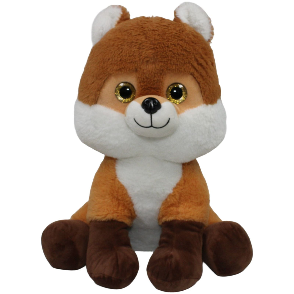 123000019131 Krüger & Gregoriades XL Fuchs mit Glitzeraugen, sitzend Kuscheltier Kumpel Leo 45cm Braun ebay - 20 - stofftiere