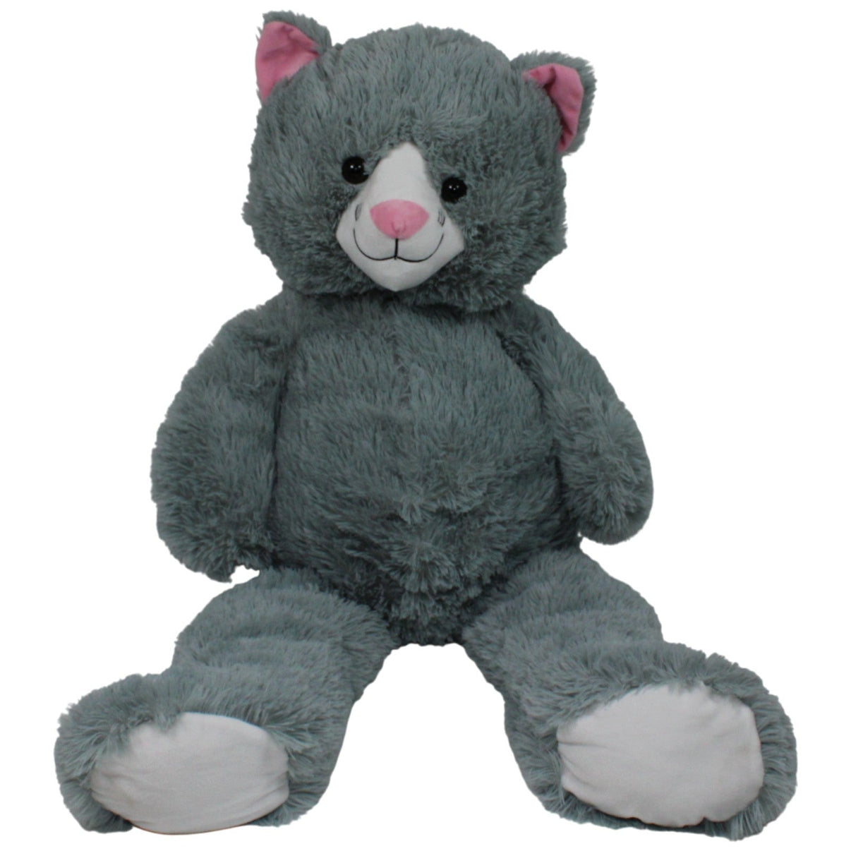 123000019161 Sunkid XXXL graue zottelige Katze Kuscheltier Kumpel Leo 90cm ebay - 20 - stofftiere Gebraucht