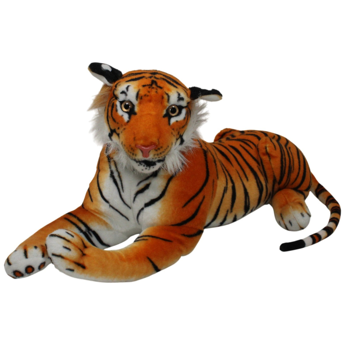 123000019175 Sunkid XXL Tiger mit Styropor - Kopf, liegend Kuscheltier Kumpel Leo 75cm Braun ebay - 20 - stofftiere