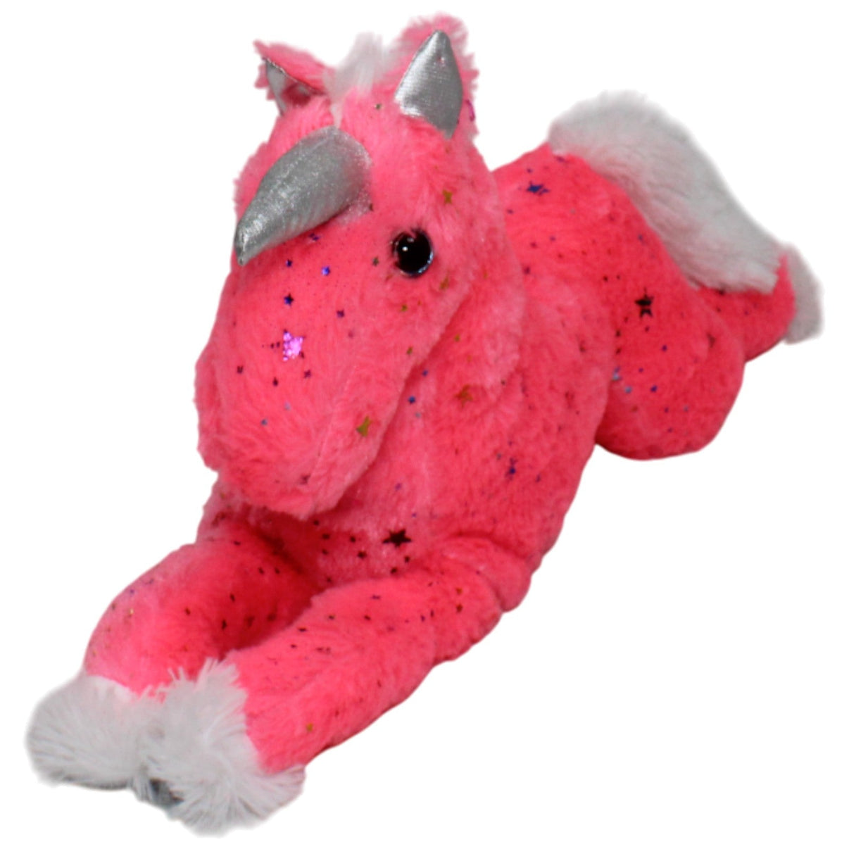 123000019178 Rasehorn XL Einhorn mit Glitzer - Sternen, pink Kuscheltier Kumpel Leo 55cm ebay - stofftiere Einhorn
