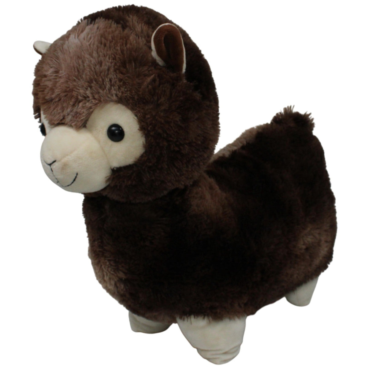 123000019196 TEDI Kuschelfreund, braunes XL Alpaka Kuscheltier Kumpel Leo 45cm Alpaka Braun