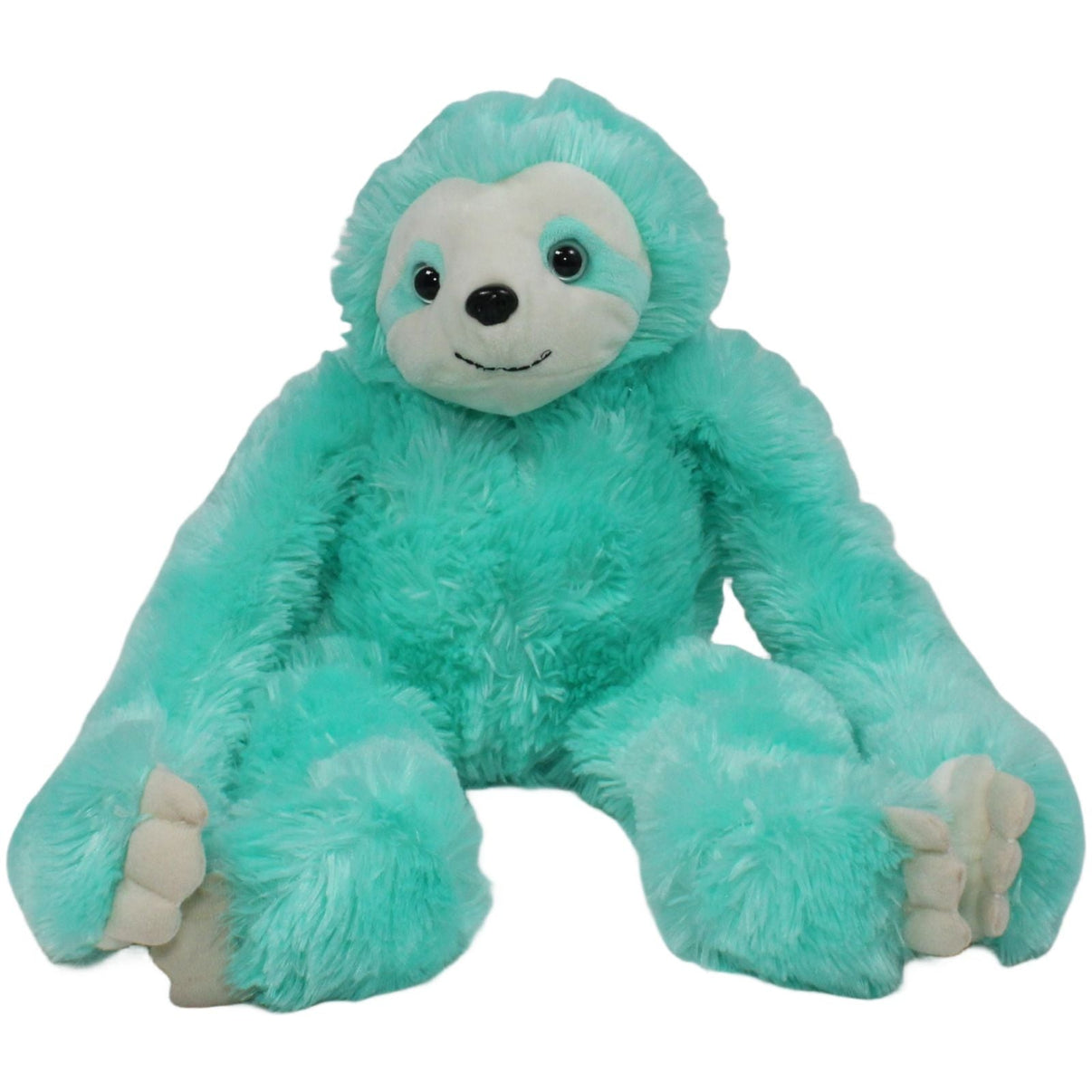 123000019206 TEDI XXL Kuschelfreund, türkises Faultier mit Klett - Händen Kuscheltier Kumpel Leo 65cm Blau ebay - 20 - stofftiere