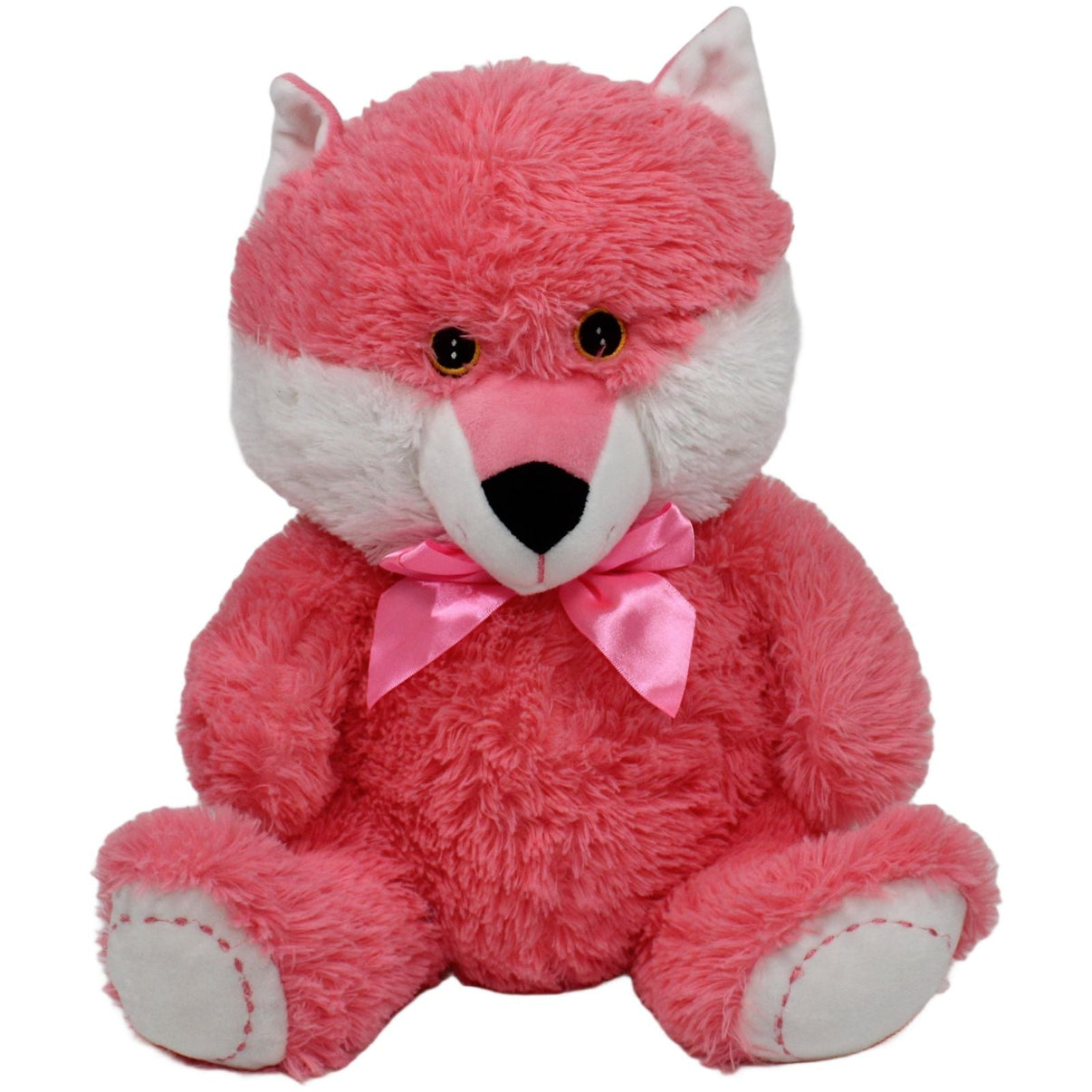 123000019215 Kaufland Süßer pinker XL Fuchs mit Schleife Kuscheltier Kumpel Leo 45cm ebay - stofftiere Fuchs