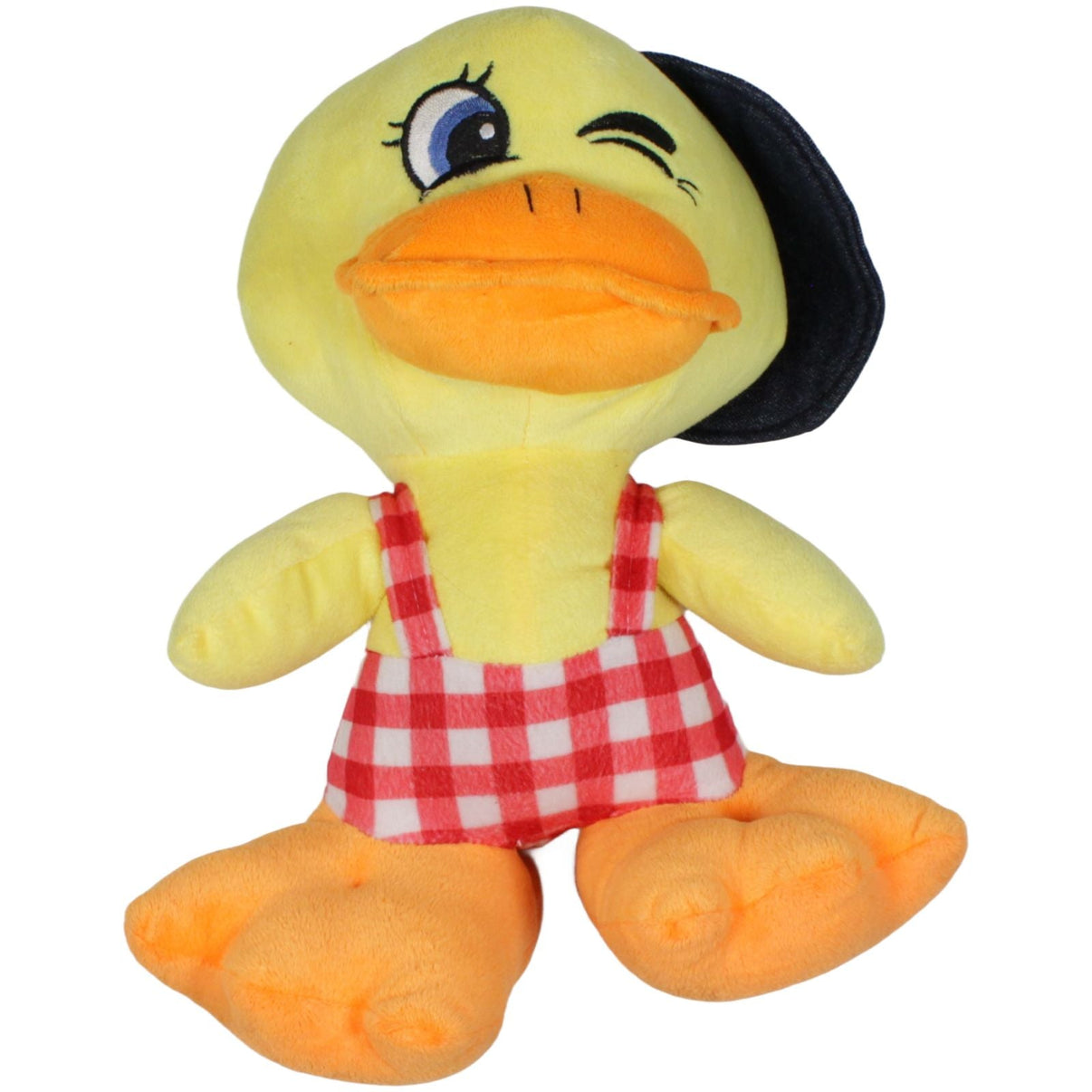 123000019259 Krüger & Gregoriades Lustige Ente mit Kappe Kuscheltier Kumpel Leo 34cm ebay - stofftiere Ente