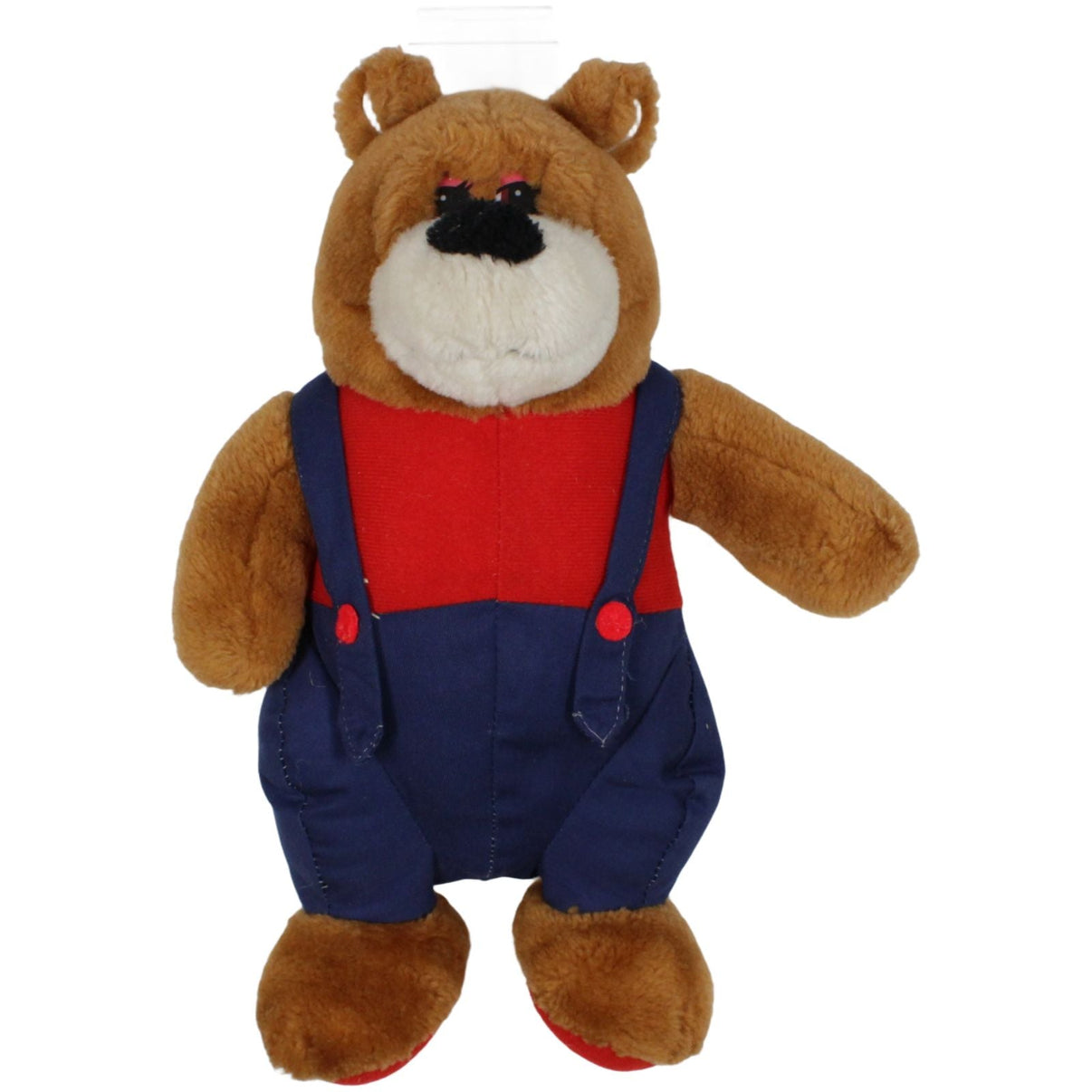 123000019280 NKD BERTTS Knuddel - Familie, süßer Bär mit Latzhose Kuscheltier Kumpel Leo 35cm Blau Braun